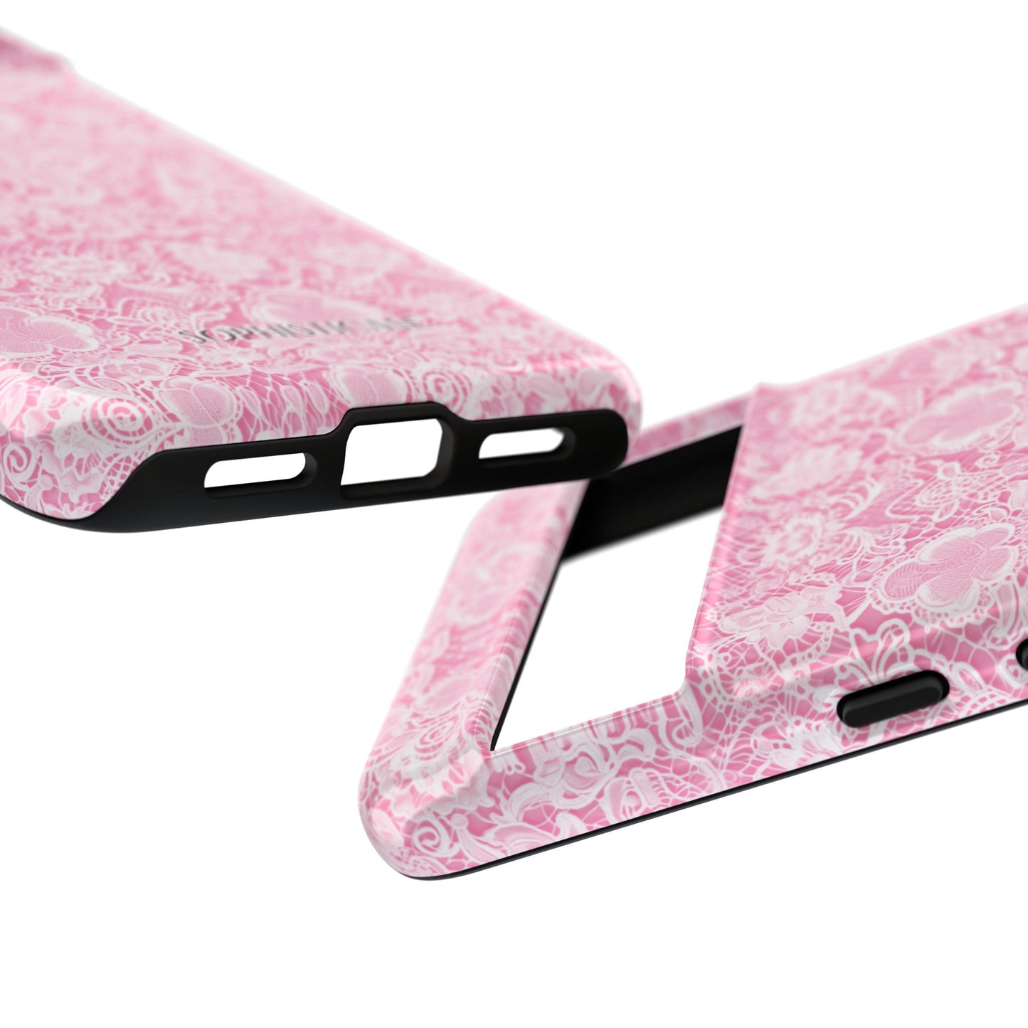 Luxe Lace in Pink - Tough Phone Case