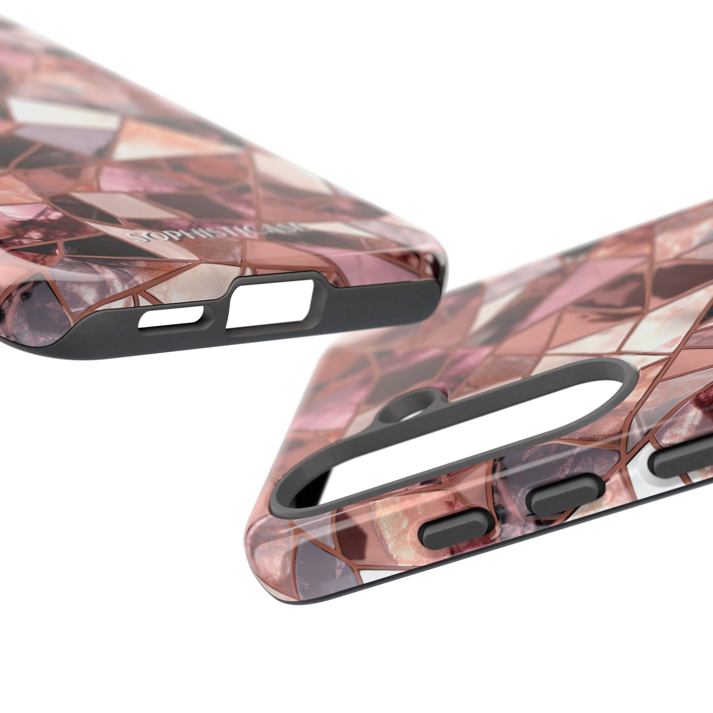 Rose' Runway in Merlot Mosaic - Tough Phone Case