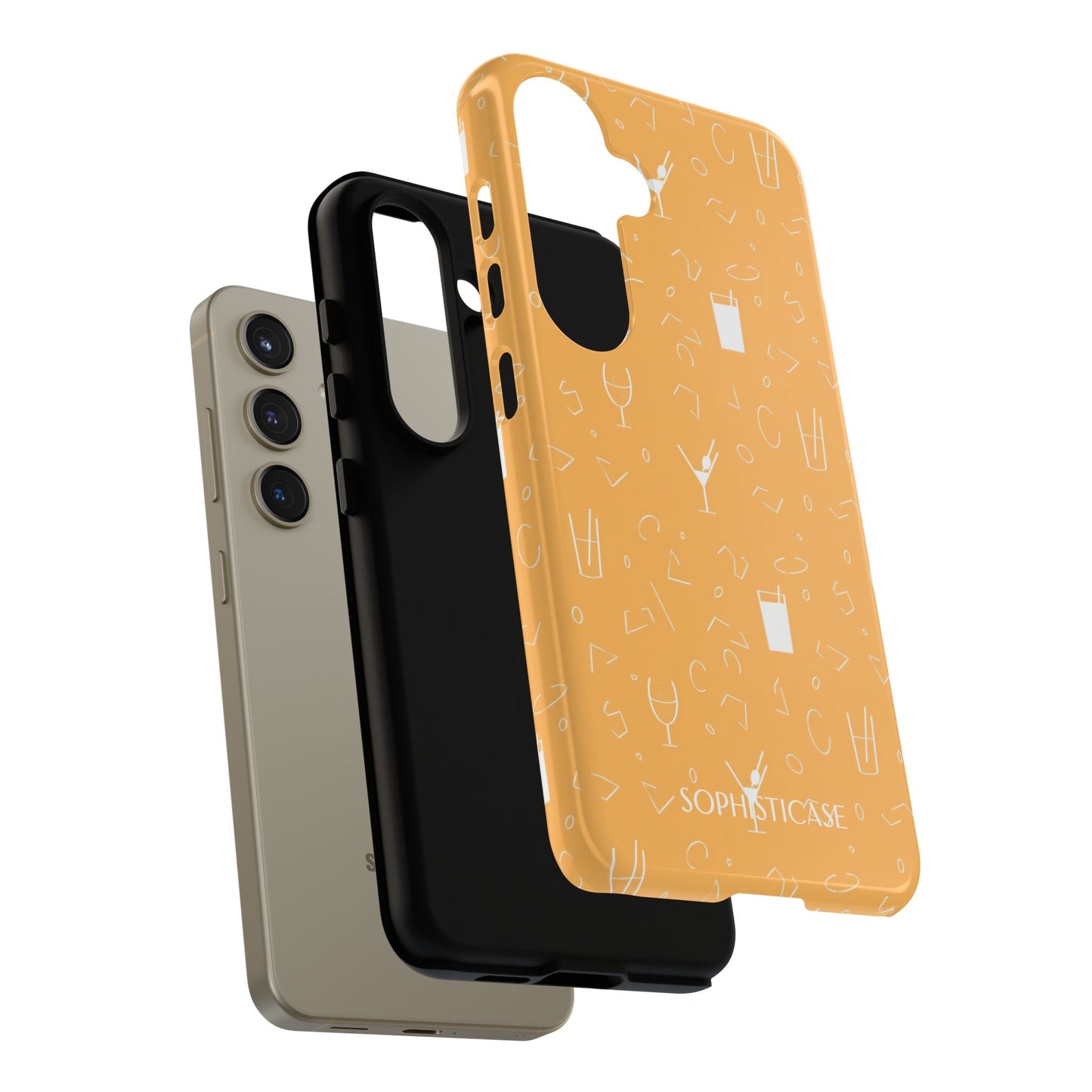 Cocktail Hour in Yellow - Tough Phone Case for Samsung Galaxy