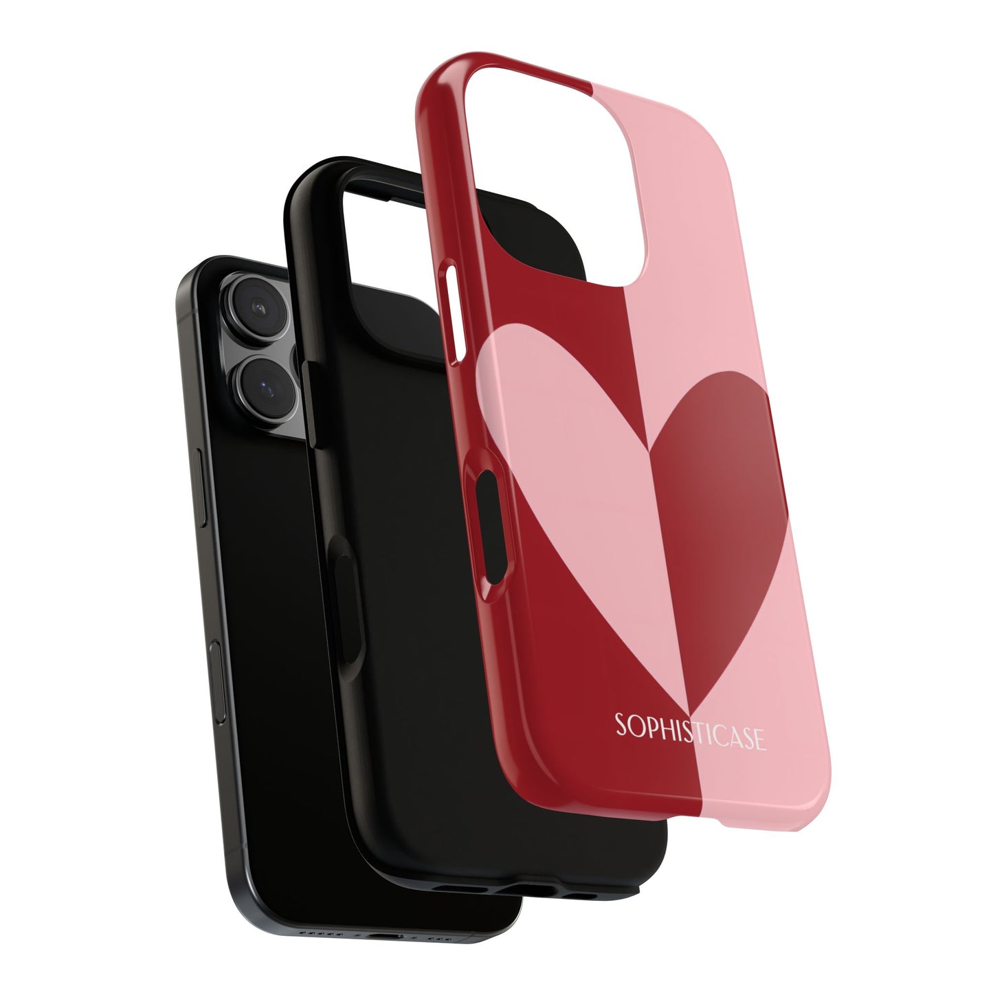 Be Mine in Red and Pink - iPhone Case