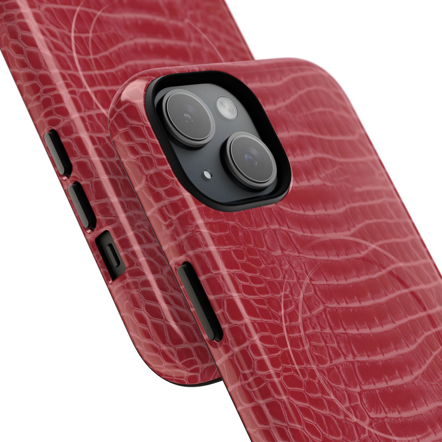 Luxe Leather in Cherry Red - Magsafe Case