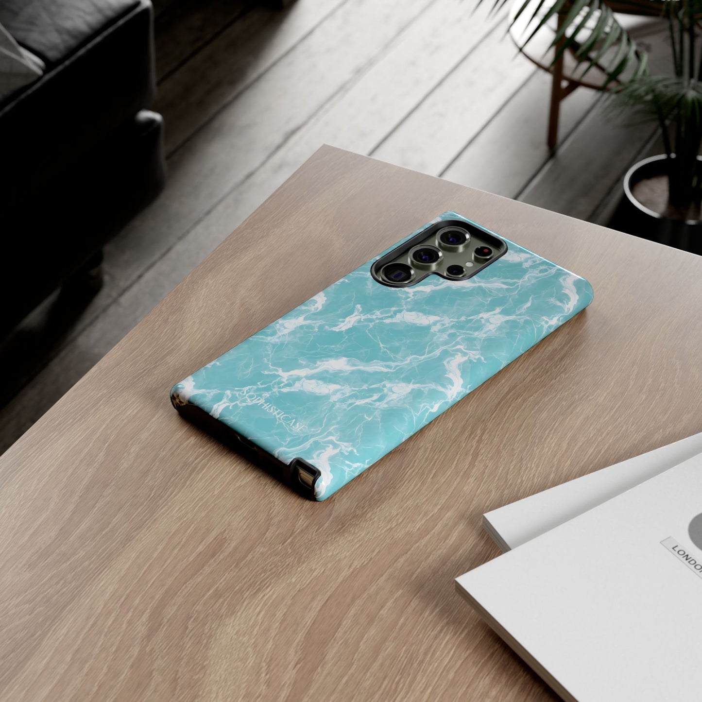 Marble Crush in Aqua - Tough Phone Case