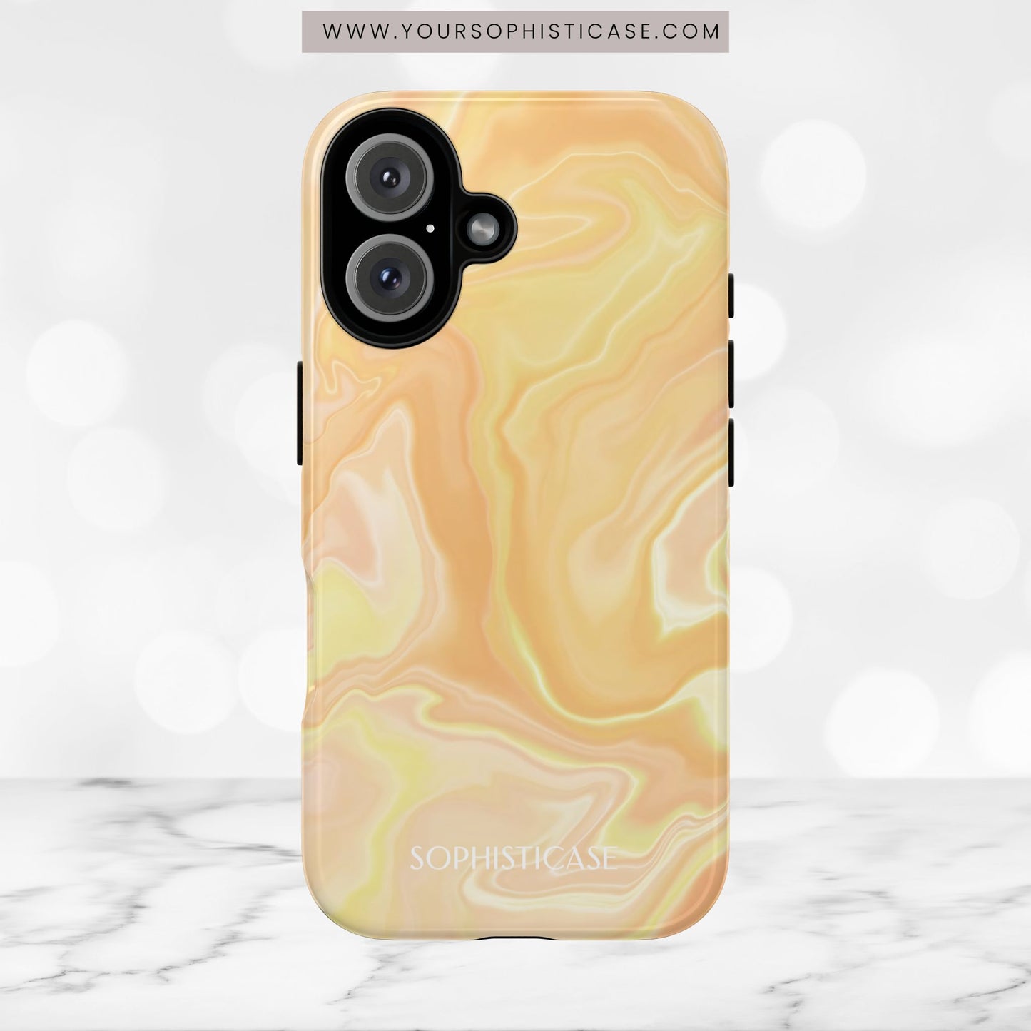 Liquid Magic in Yellow Haze - iPhone Case