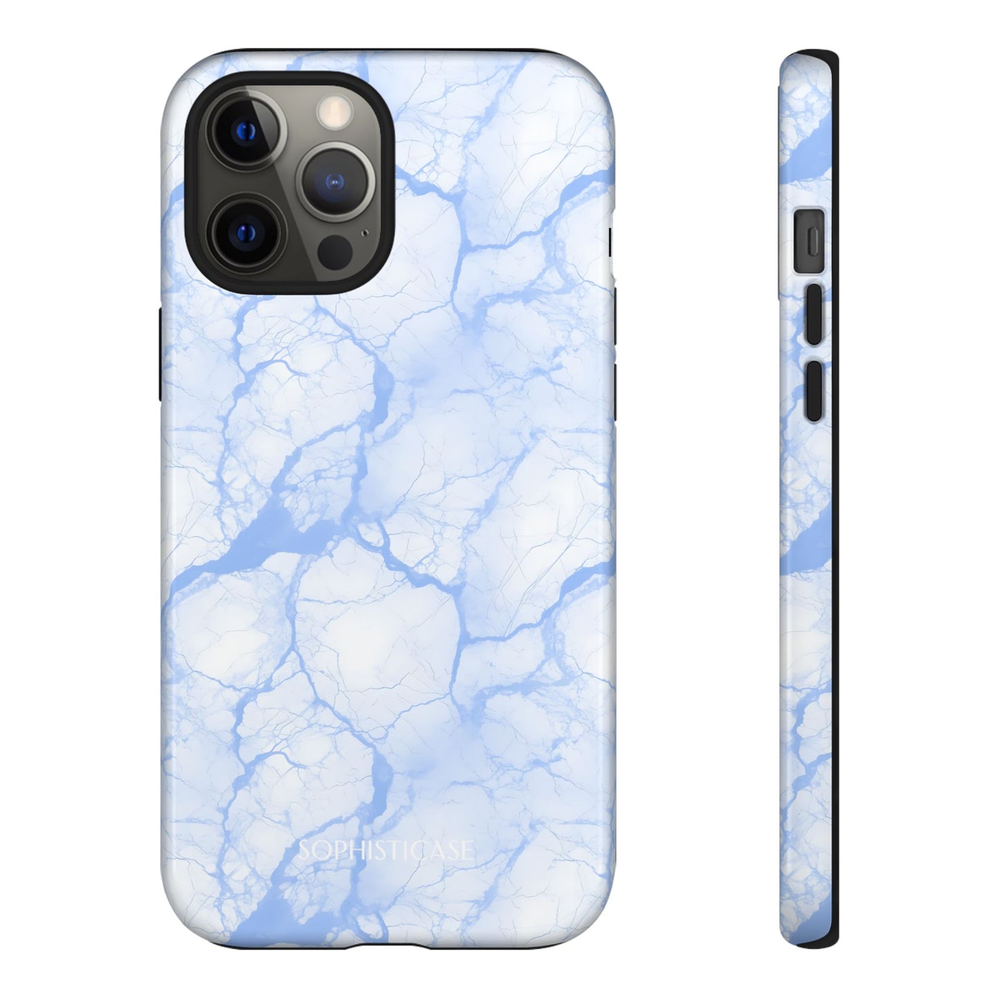 Marble Opulence in Blue - iPhone Case