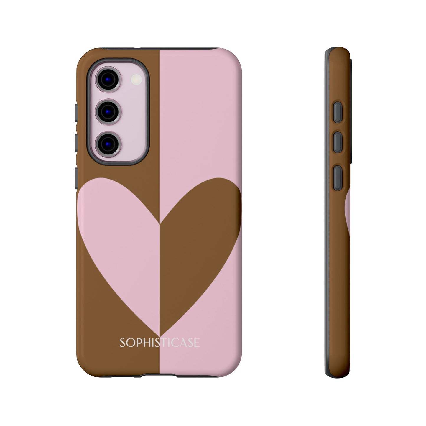 Be Mine in Pink and Brown - Tough Phone Case for Samsung Galaxy - Sophisticase