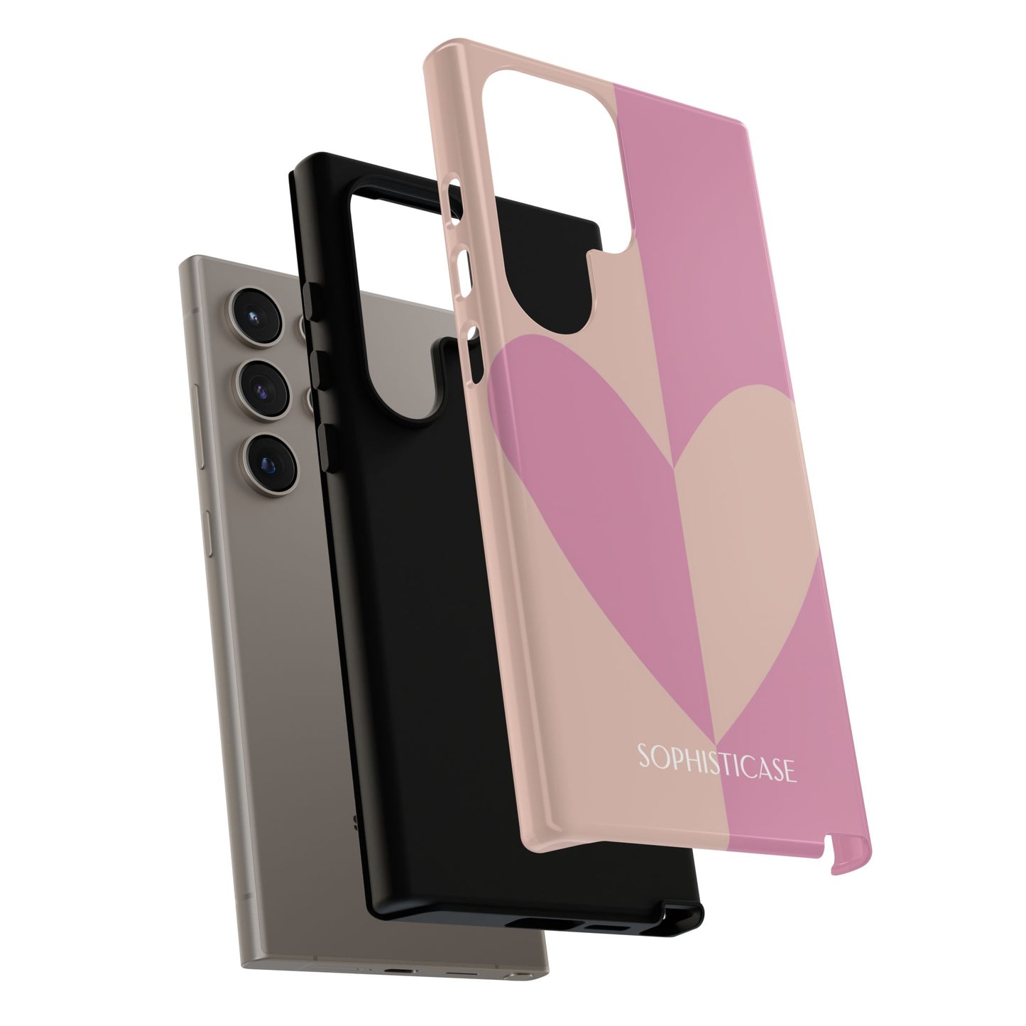 Be Mine in Pink and Brown - Tough Phone Case for Samsung Galaxy - Sophisticase