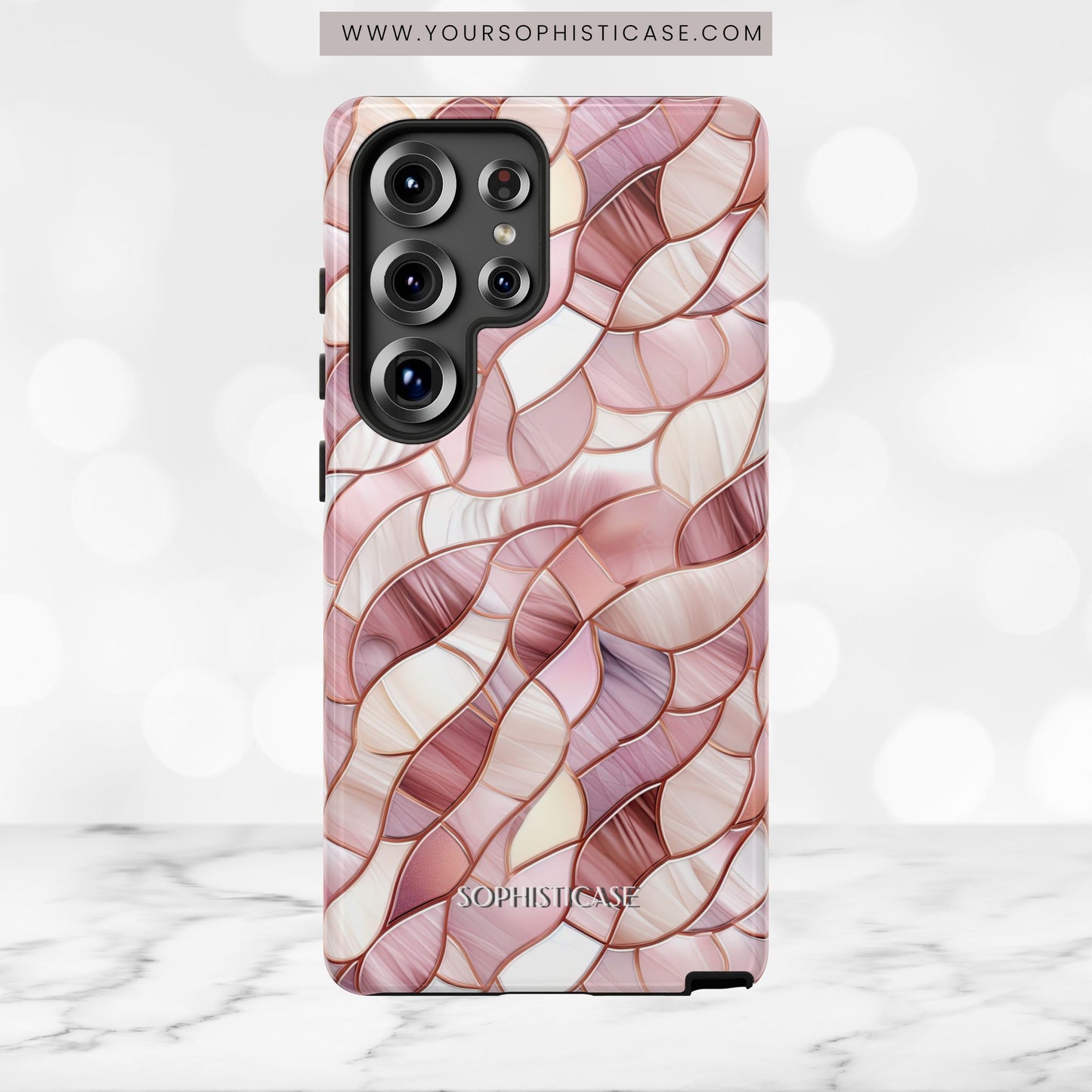Rose' Runway in Sweet Mosaic - Tough Phone Case