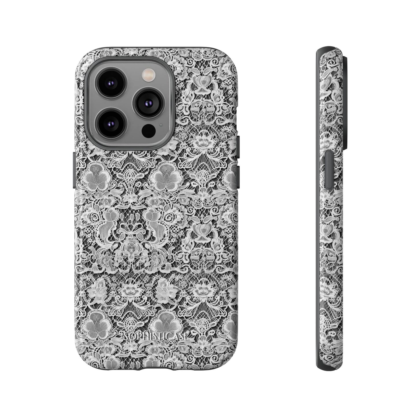 Luxe Lace in Black - iPhone Case