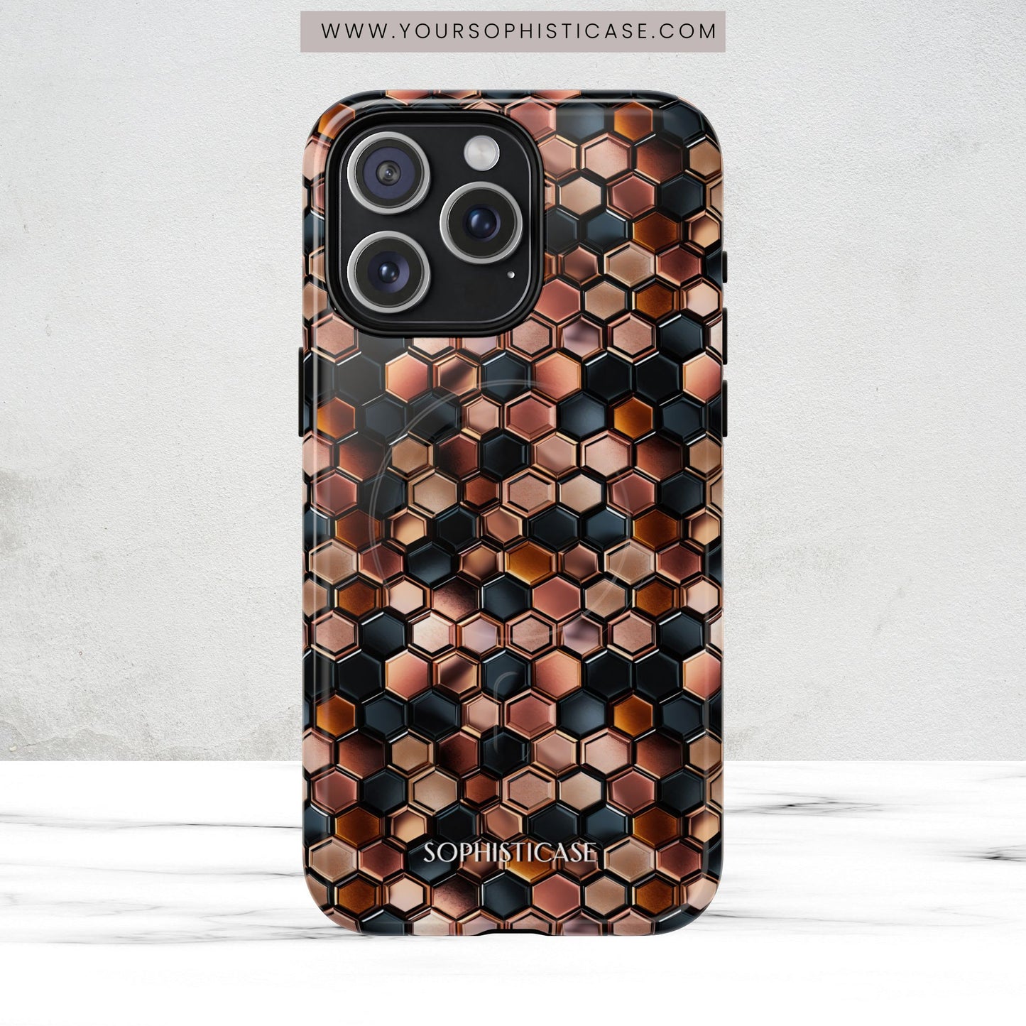 Rose' Runway in Honeycomb Mosaic - Magsafe Case