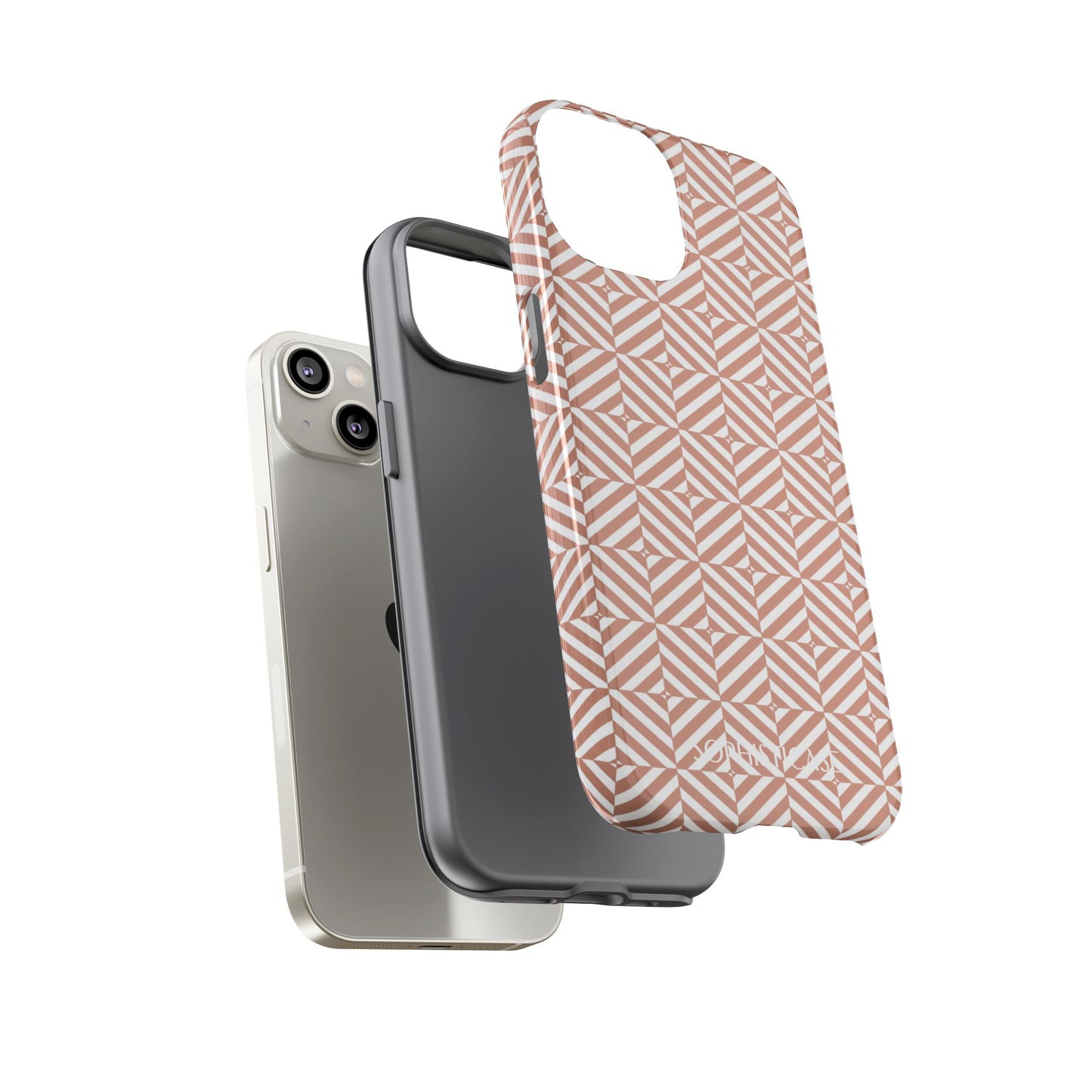 Illusions in Light Brown - Tough Phone Case for iPhone
