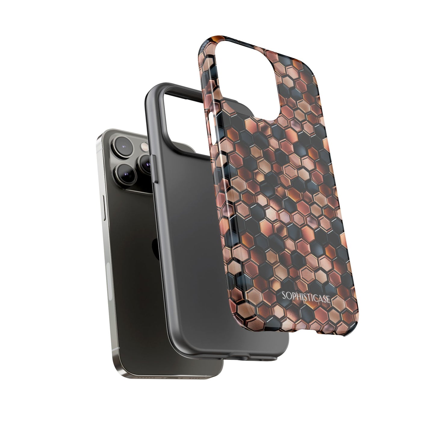 Rose' Runway in Honeycomb Mosaic - Tough Phone Case