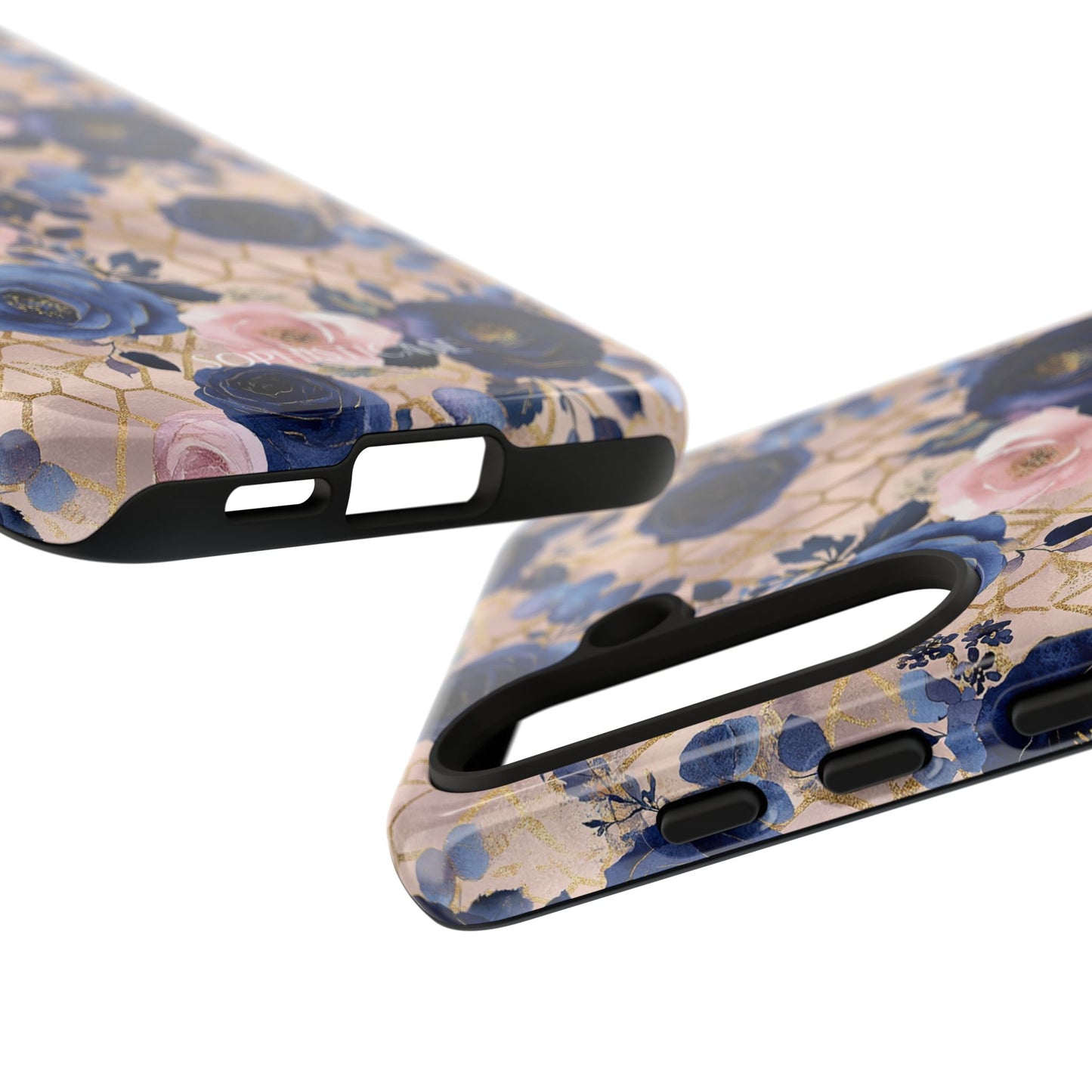 Royal Floral in Navy Blush - Tough Phone Case
