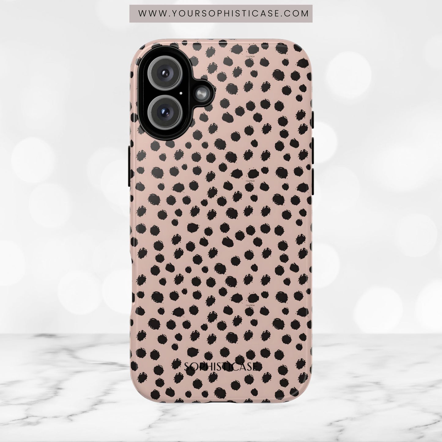 Cheetahs and Liars in Light Brown - iPhone Case