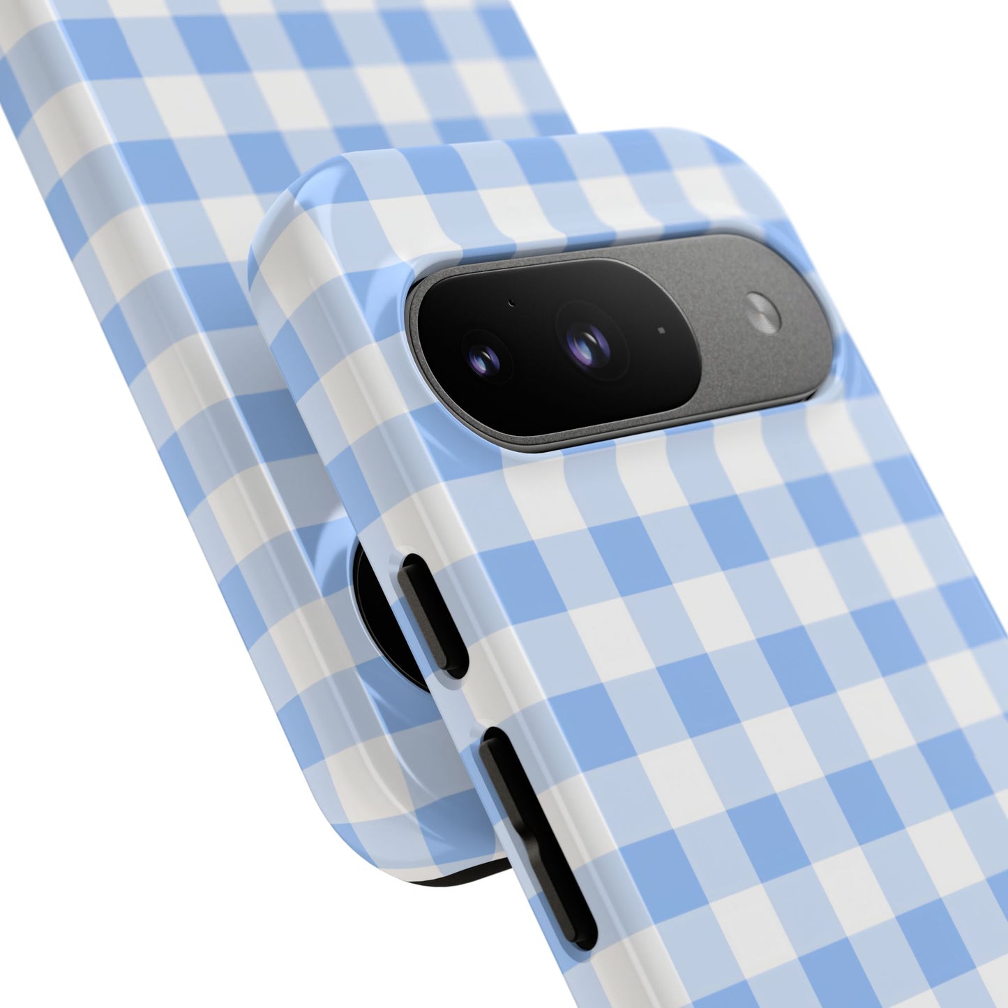 Gingham in Blue - Tough Phone Case