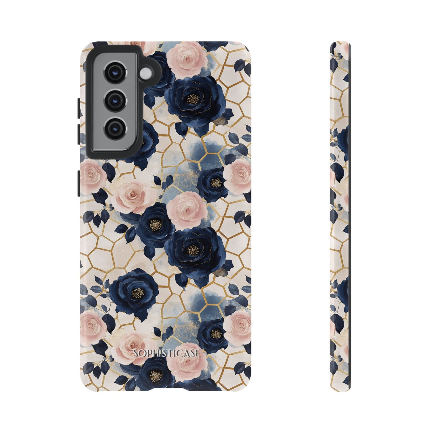 Royal Floral in Navy Hive - Tough Phone Case