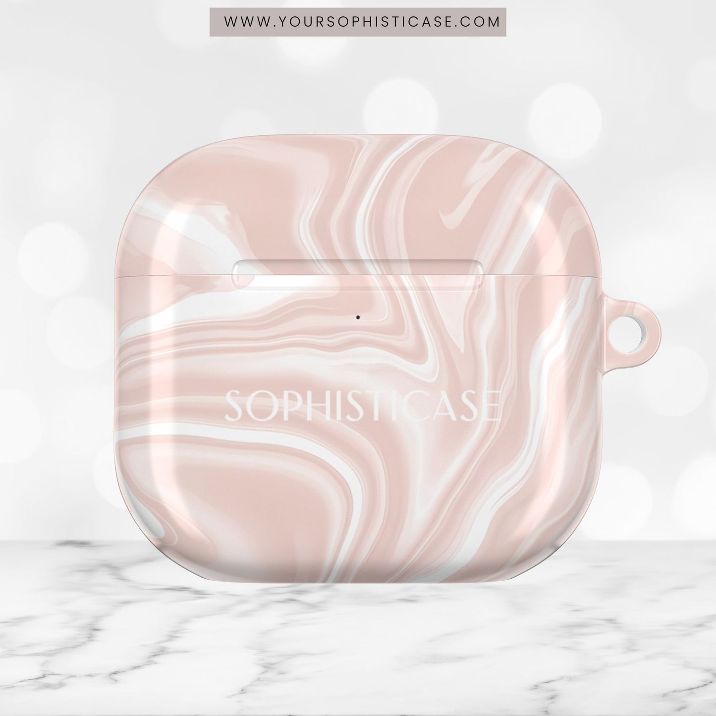 AirPod Cases - Liquid Dreams in Neutral Beige