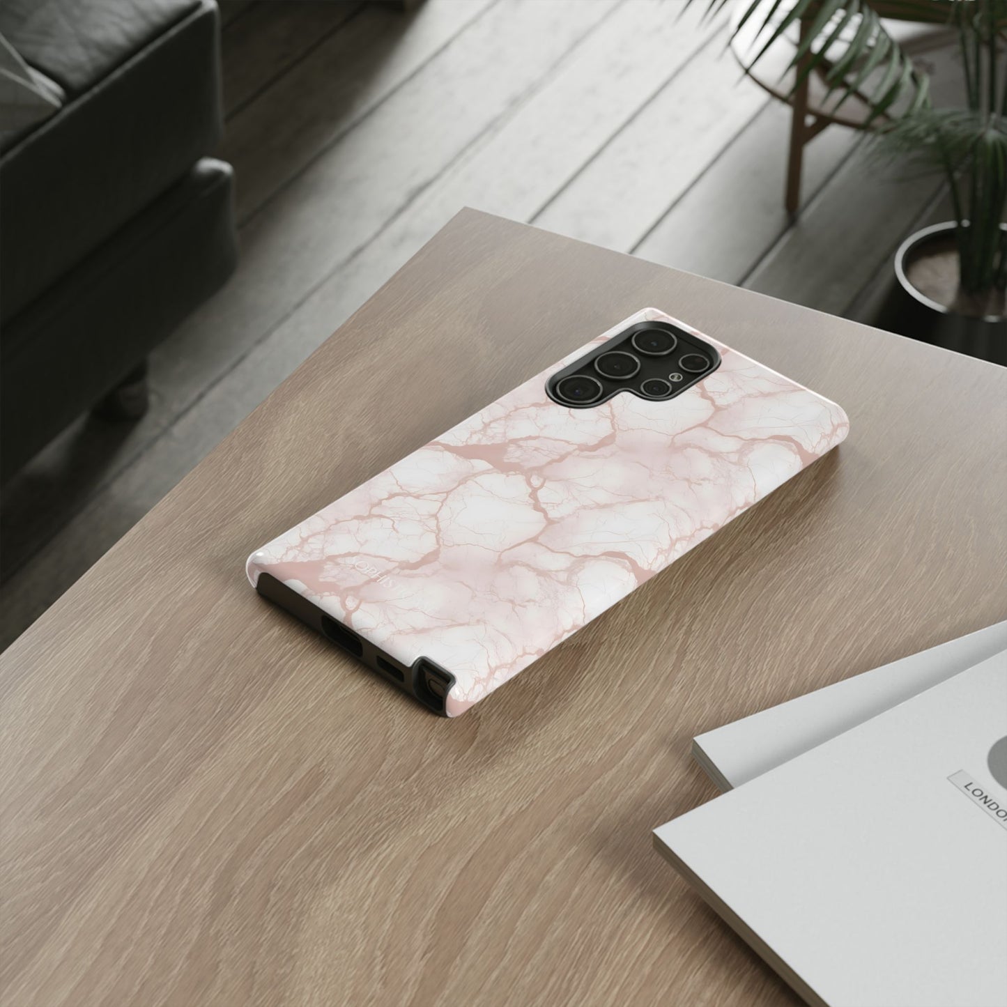 Marble Opulence in Neutral Beige - Tough Phone Case