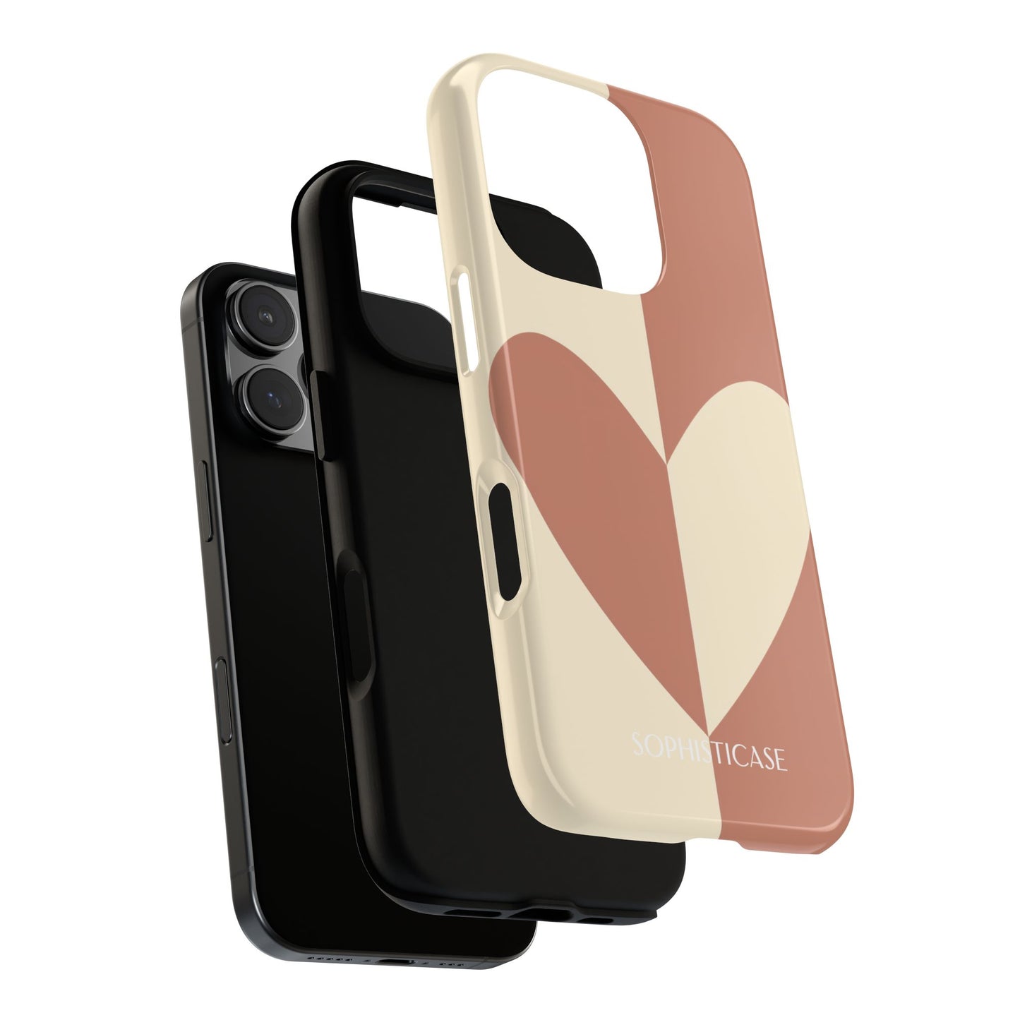 Be Mine in Brown and Cream - iPhone Case