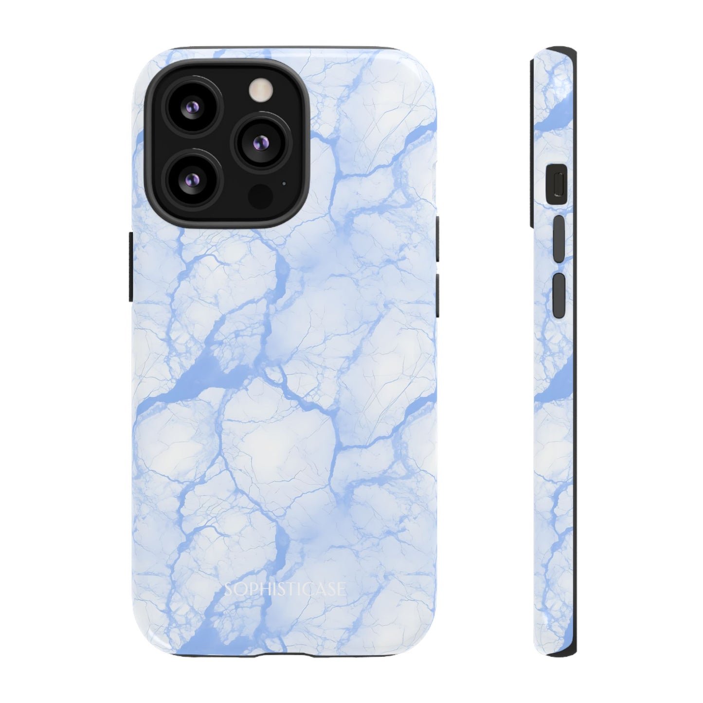 Marble Opulence in Blue - iPhone Case