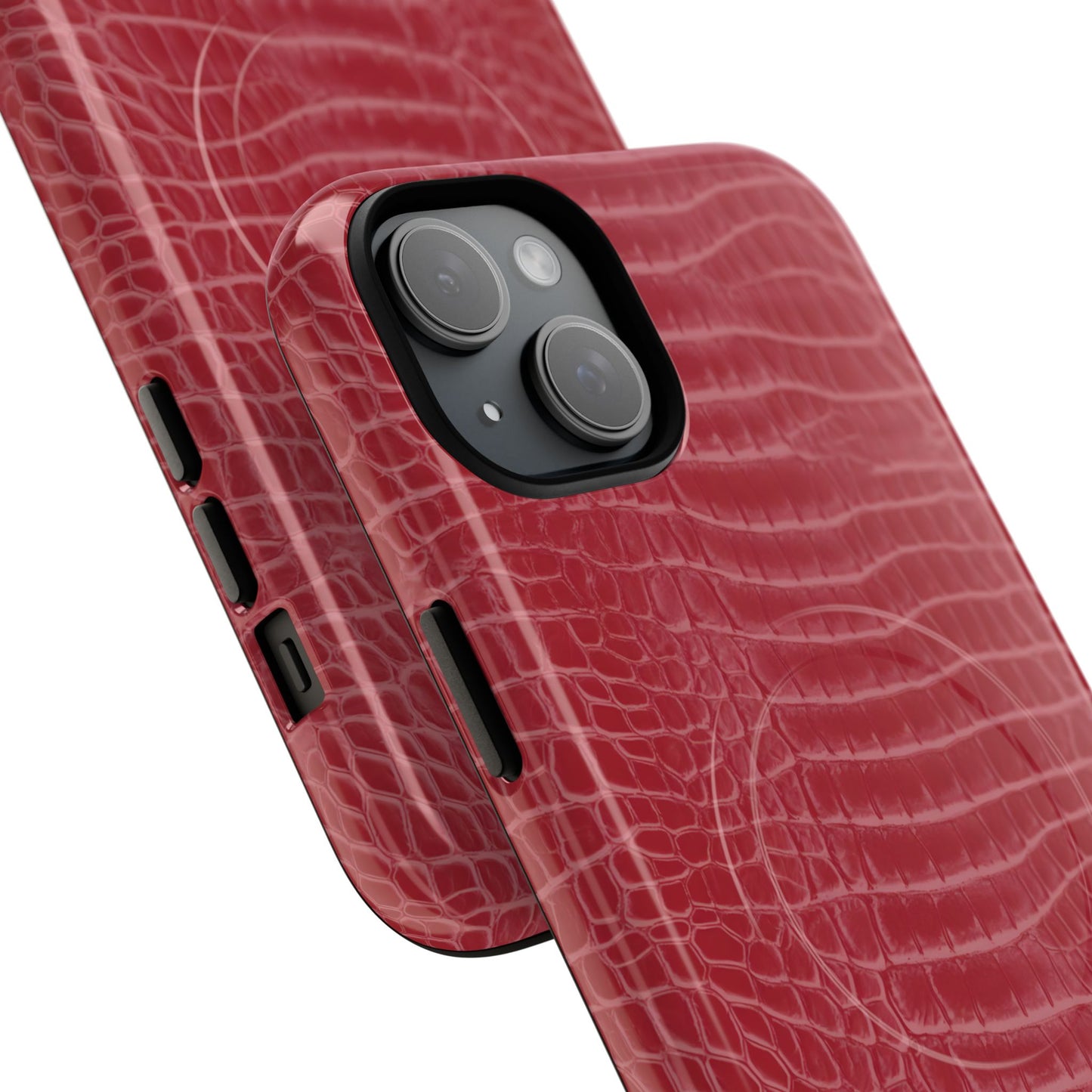 Luxe Leather in Cherry Red - Magsafe Case