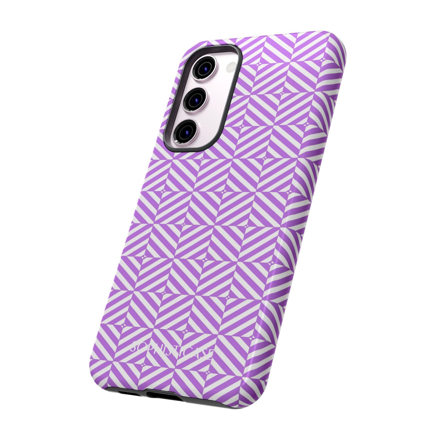 Illusions in Purple - Protective Phone Case for Samsung Galaxy