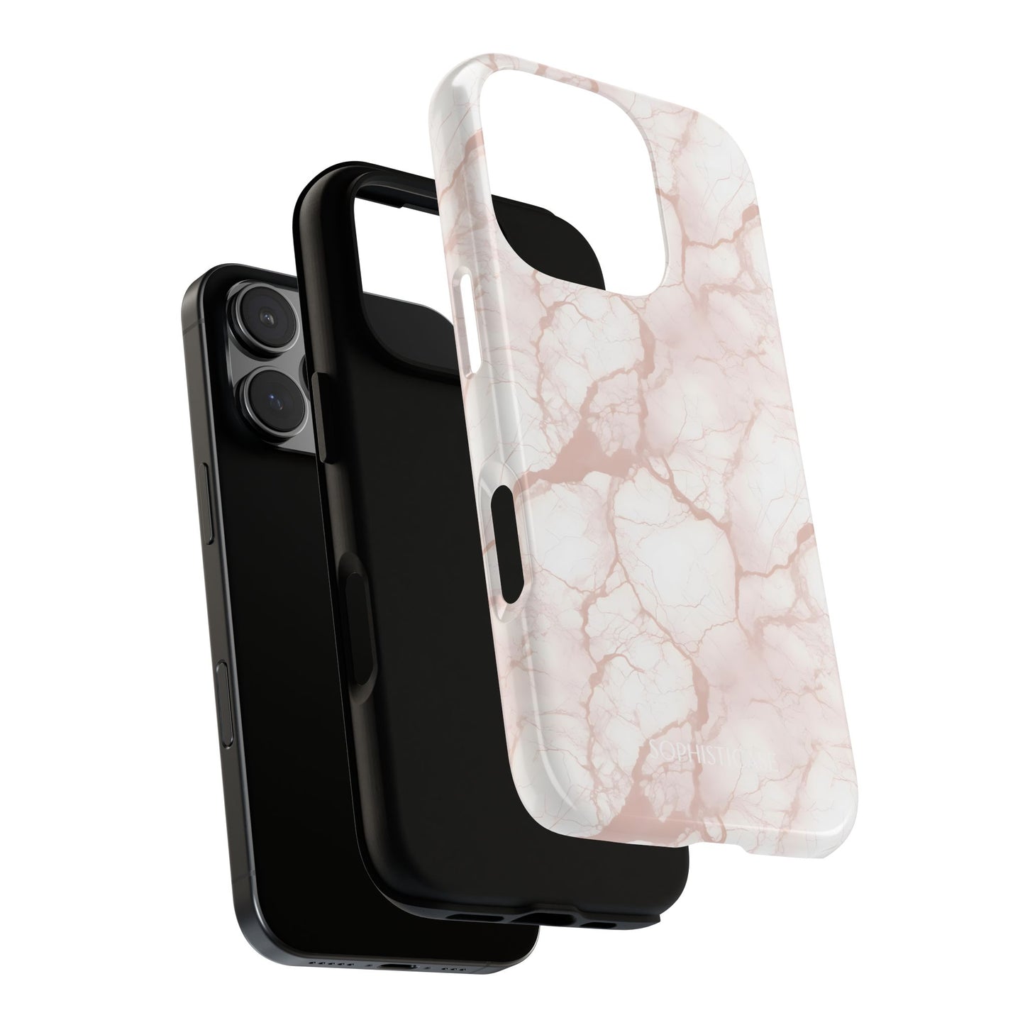 Marble Opulence in Neutral Beige - iPhone Case