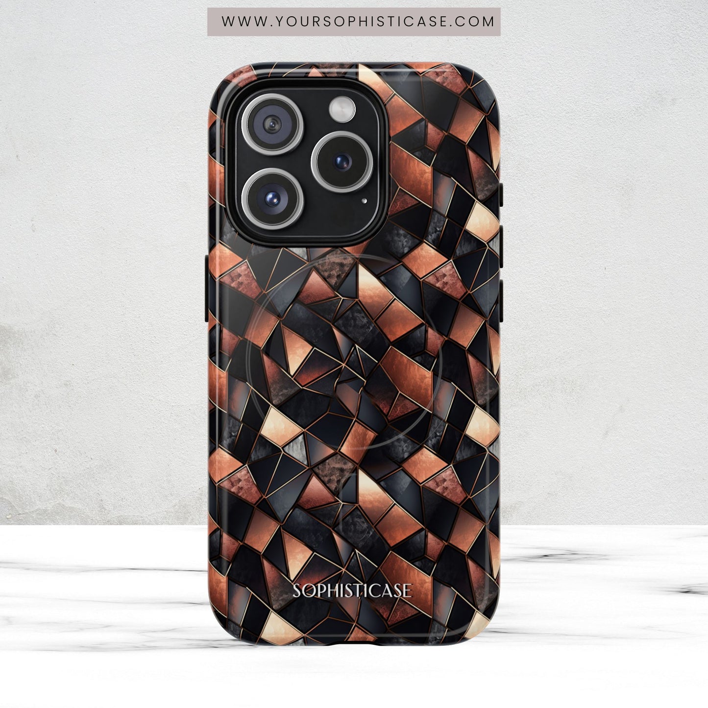 Rose' Runway in Noir Mosaic - Magsafe Case