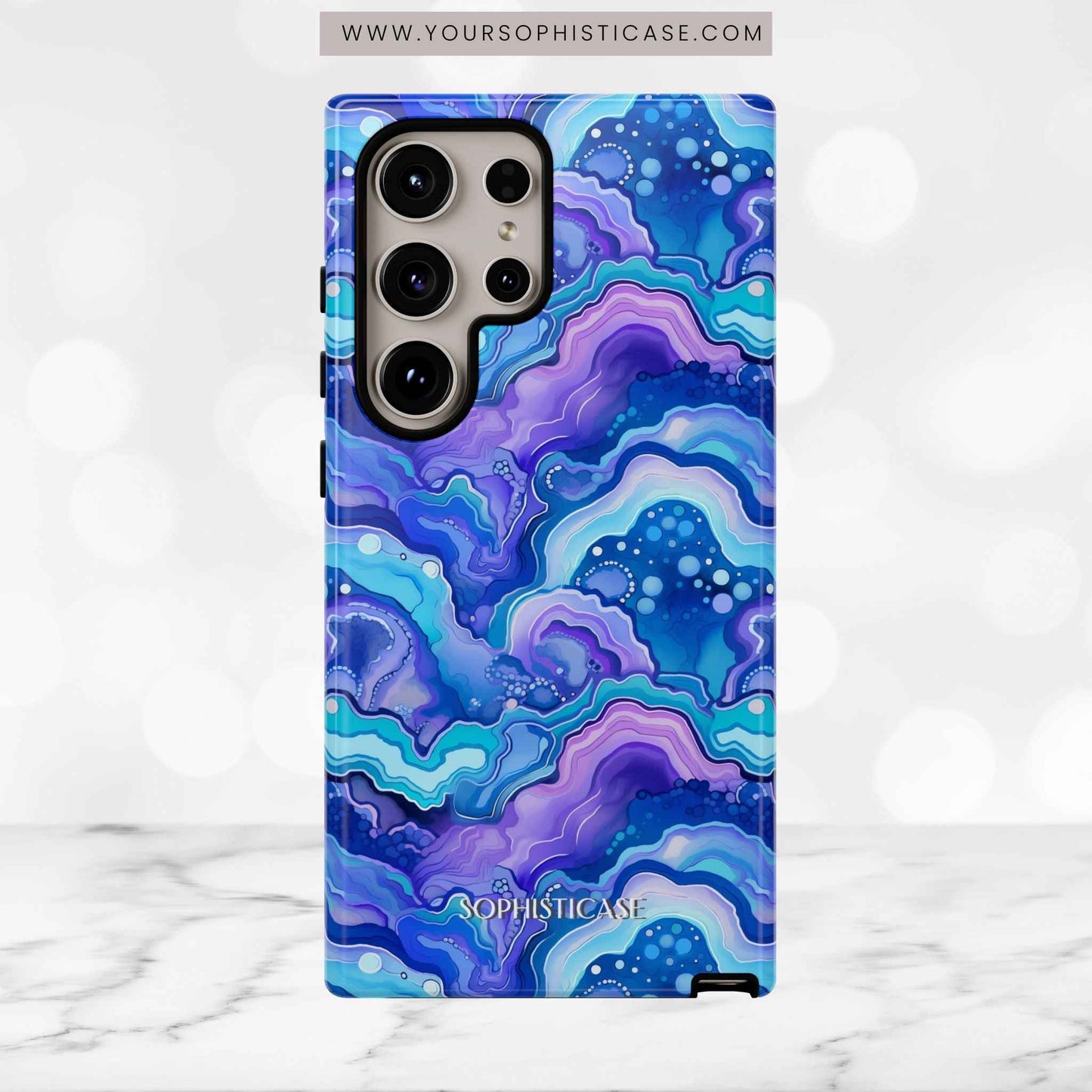 Nightstone in Lapis Wave - Tough Phone Case