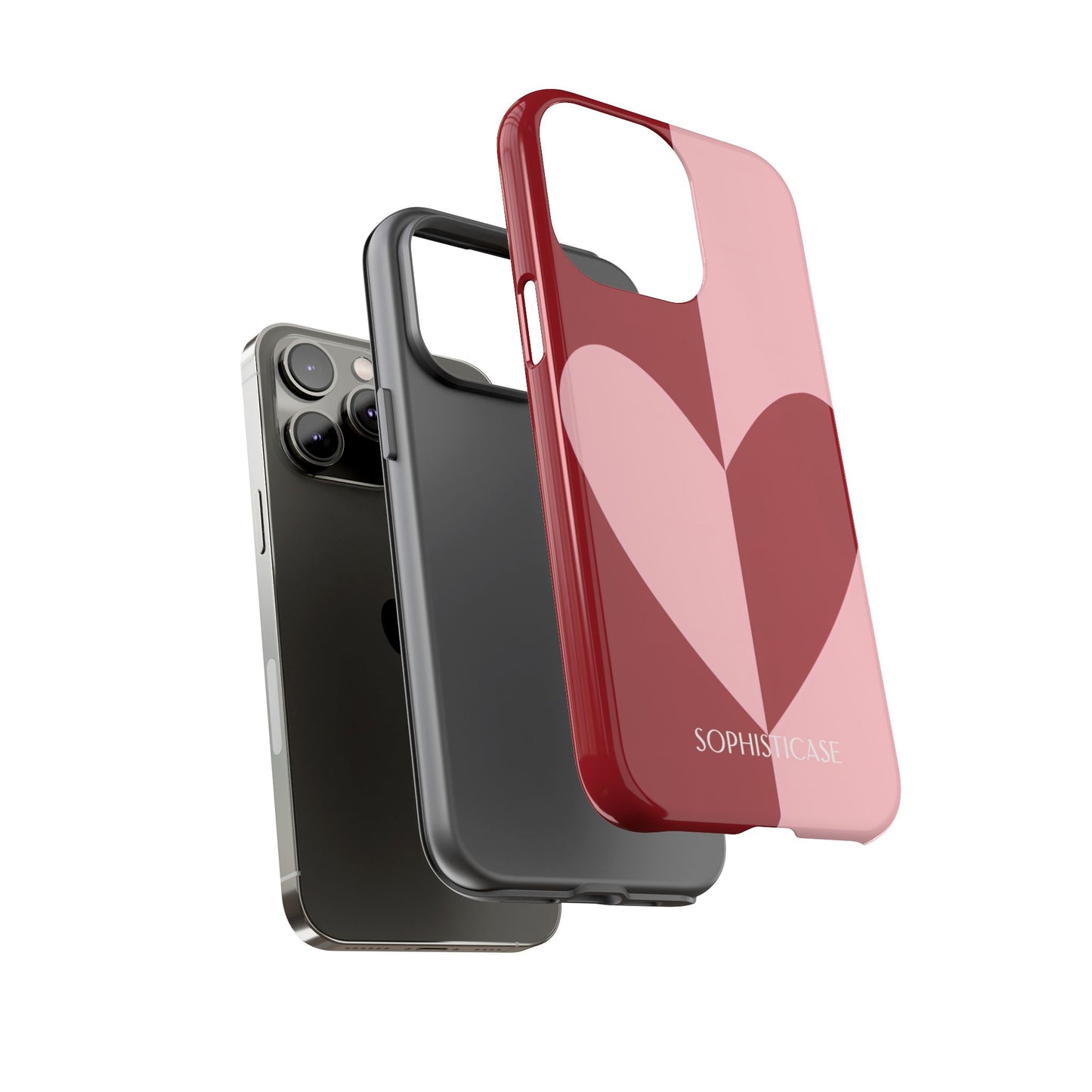 Be Mine in Red and Pink - iPhone Case