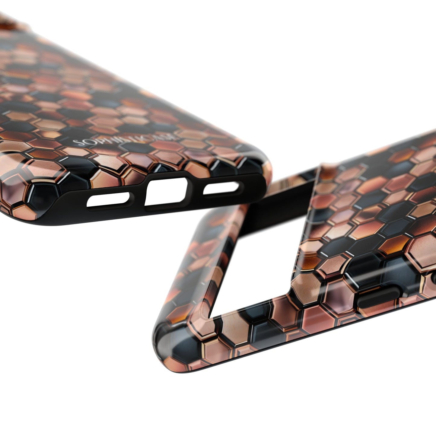 Rose' Runway in Honeycomb Mosaic - Tough Phone Case