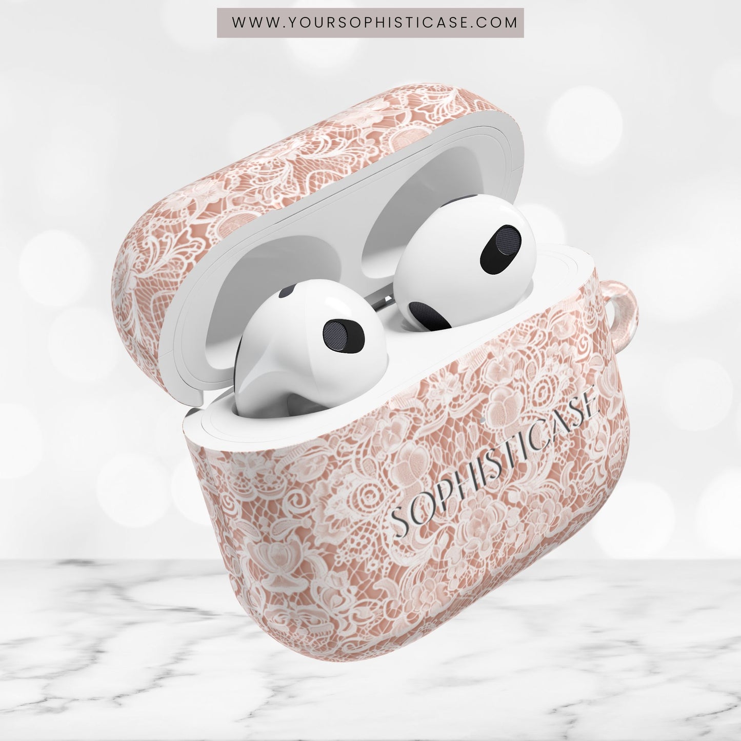 AirPod Cases - Luxe Lace in Brown