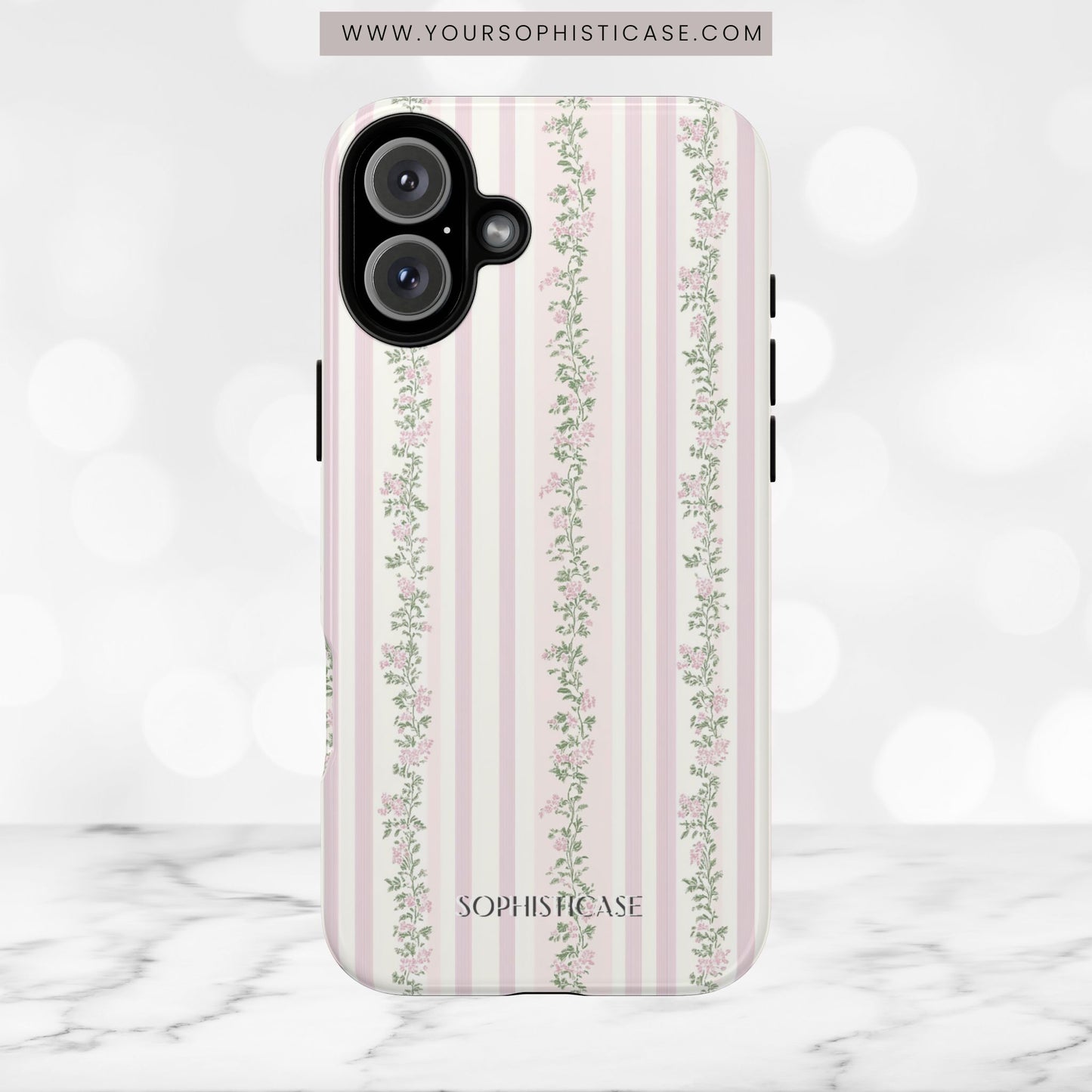 The Sweetest Thing in Coquette Rose Vine - iPhone Case