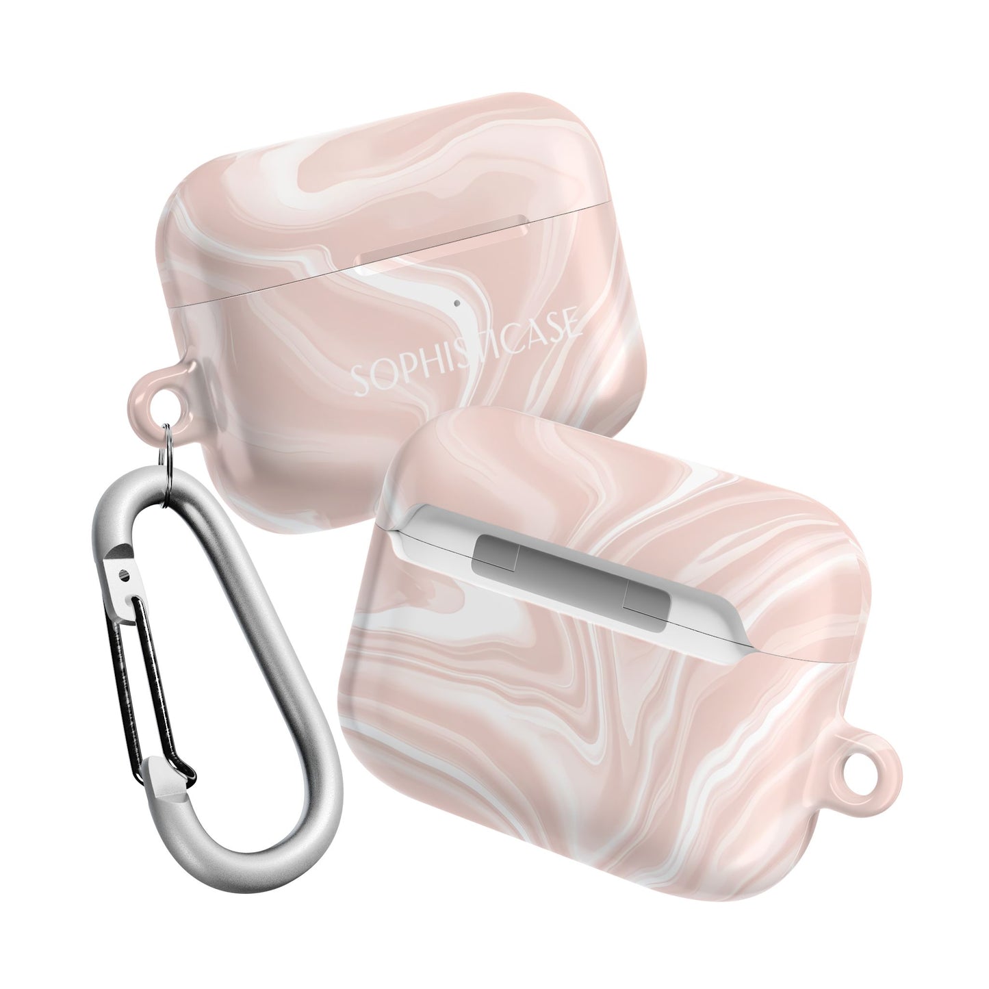 AirPod Cases - Liquid Dreams in Neutral Beige