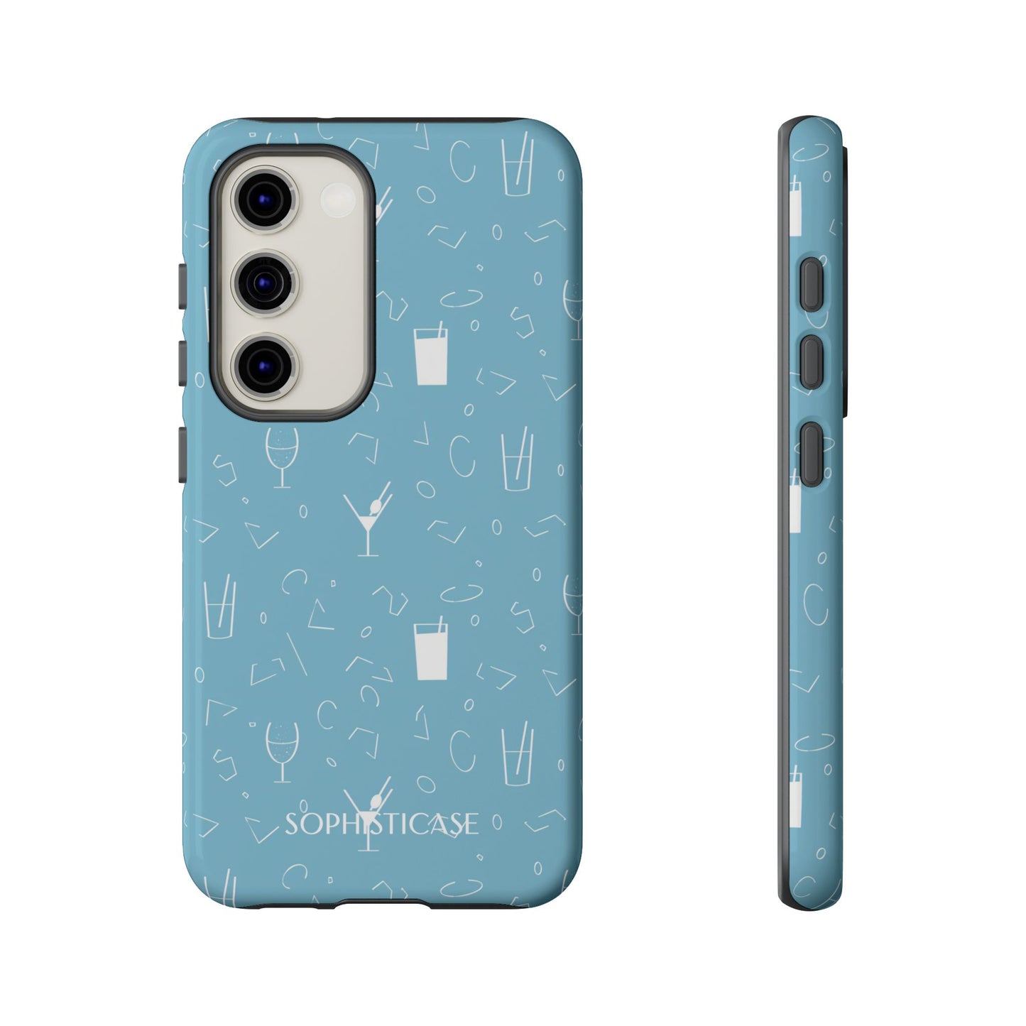 Cocktail Hour in Blue - Tough Phone Case for Samsung