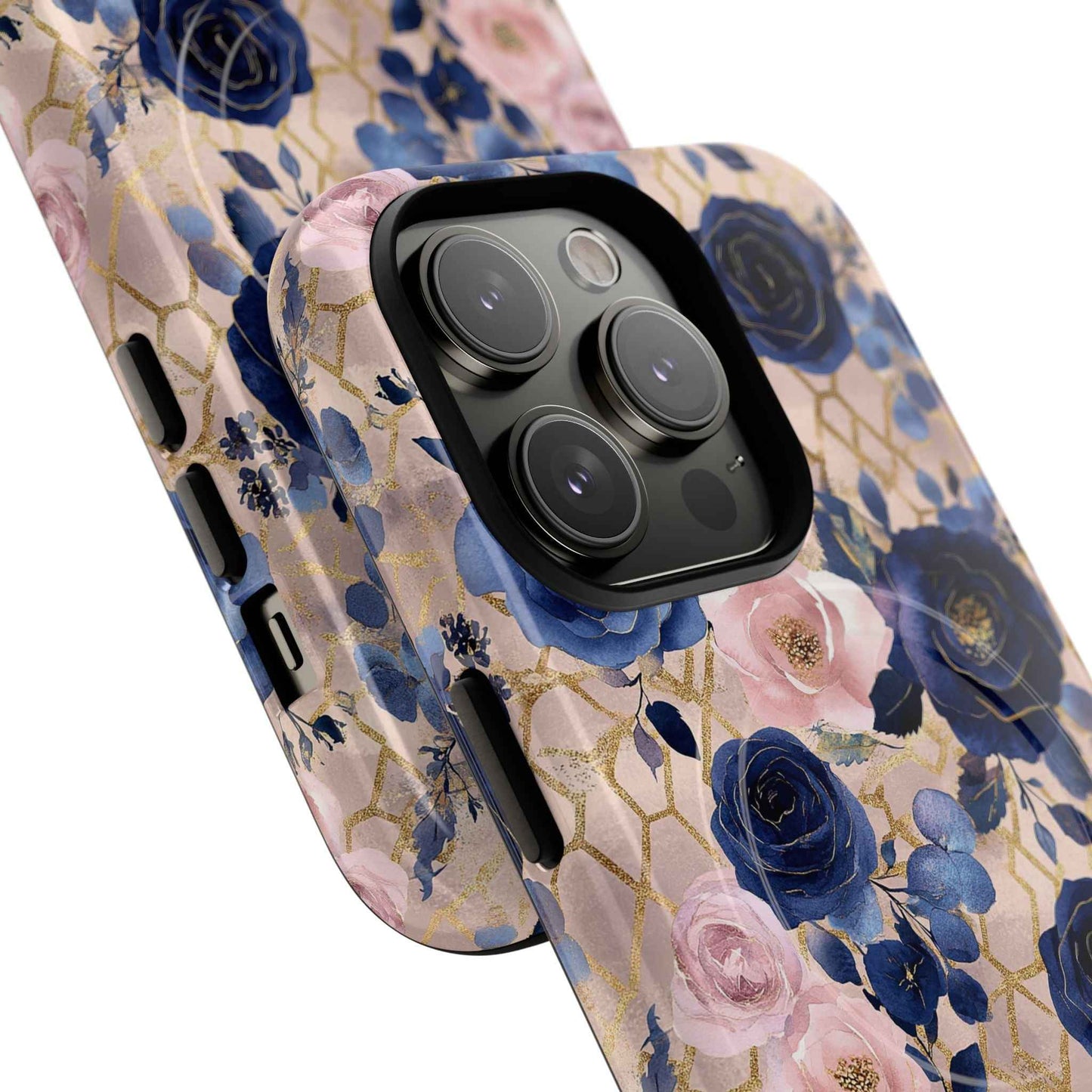 Royal Floral in Navy Blush - iPhone Magsafe Case