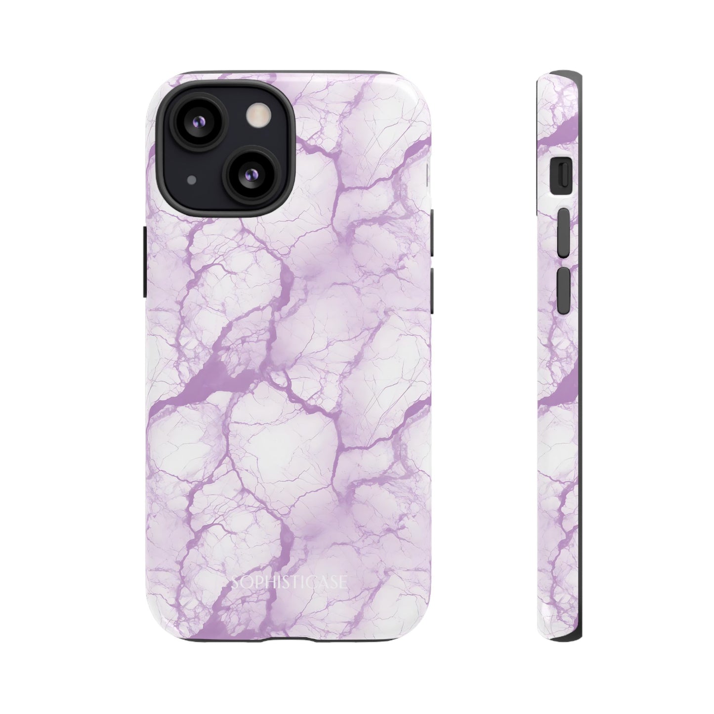Marble Opulence in Purple - iPhone Case