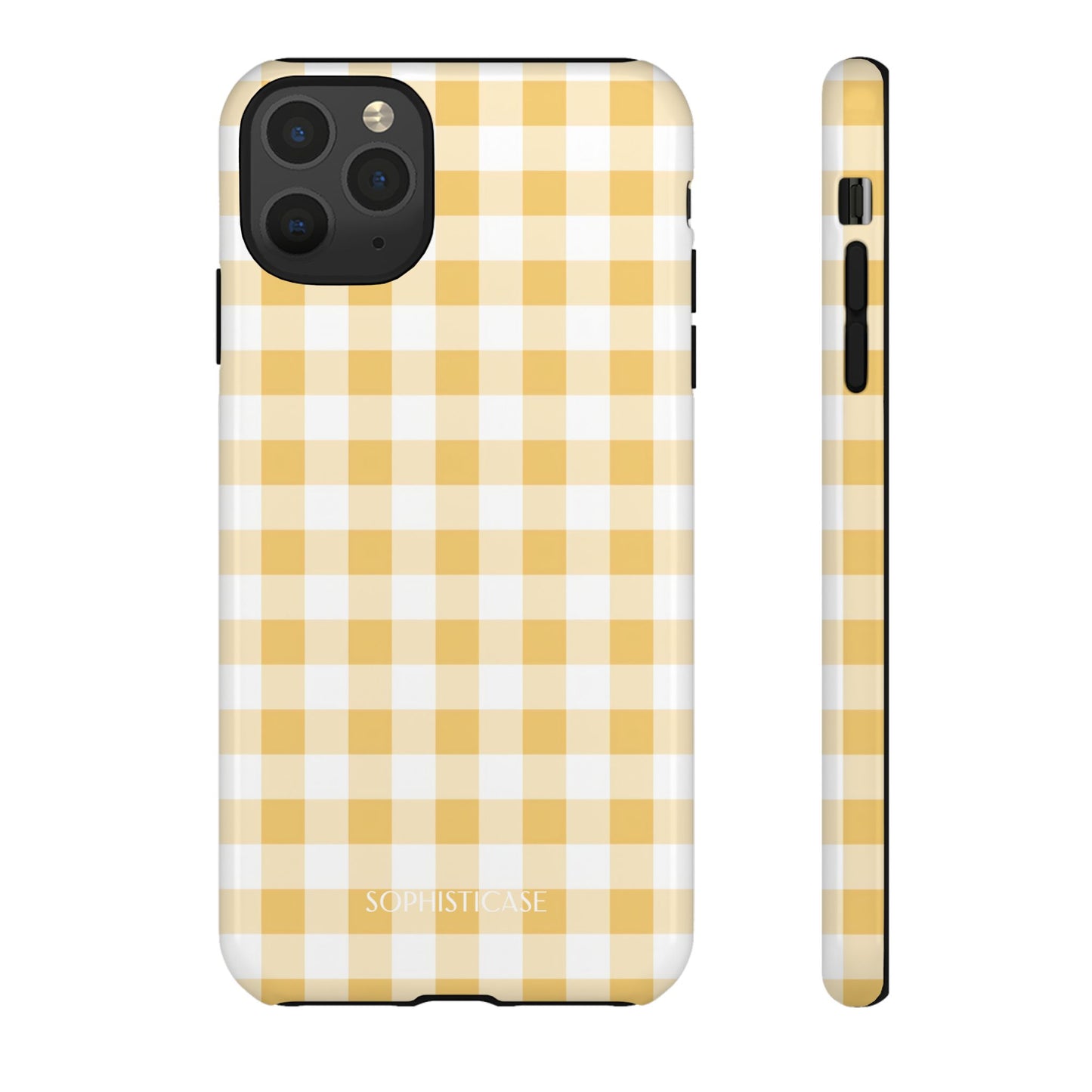 Gingham in Yellow - iPhone Magsafe Case