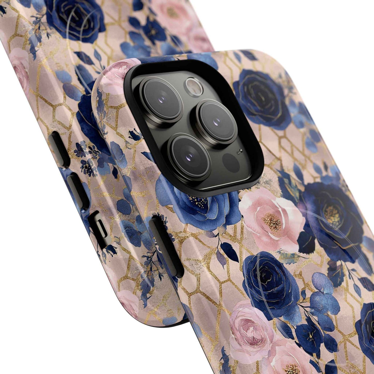 Royal Floral in Navy Blush - iPhone Magsafe Case