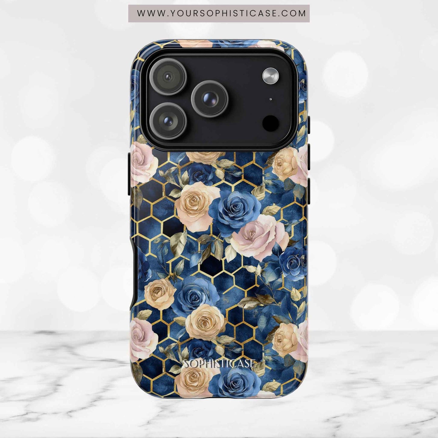Royal Floral in Midnight Rose - Tough Phone Case