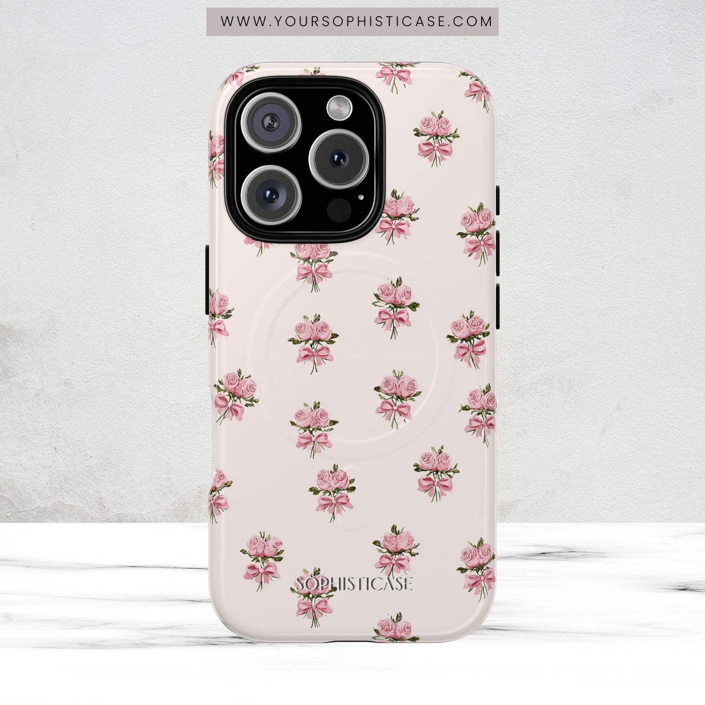 The Sweetest Thing in Coquette Rose Bouquet - Magsafe Case