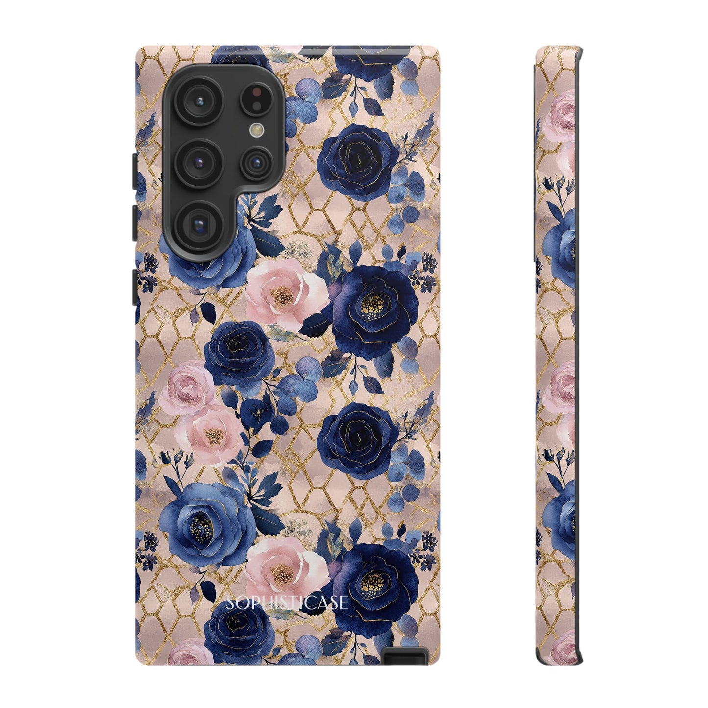 Royal Floral in Navy Blush - Tough Phone Case