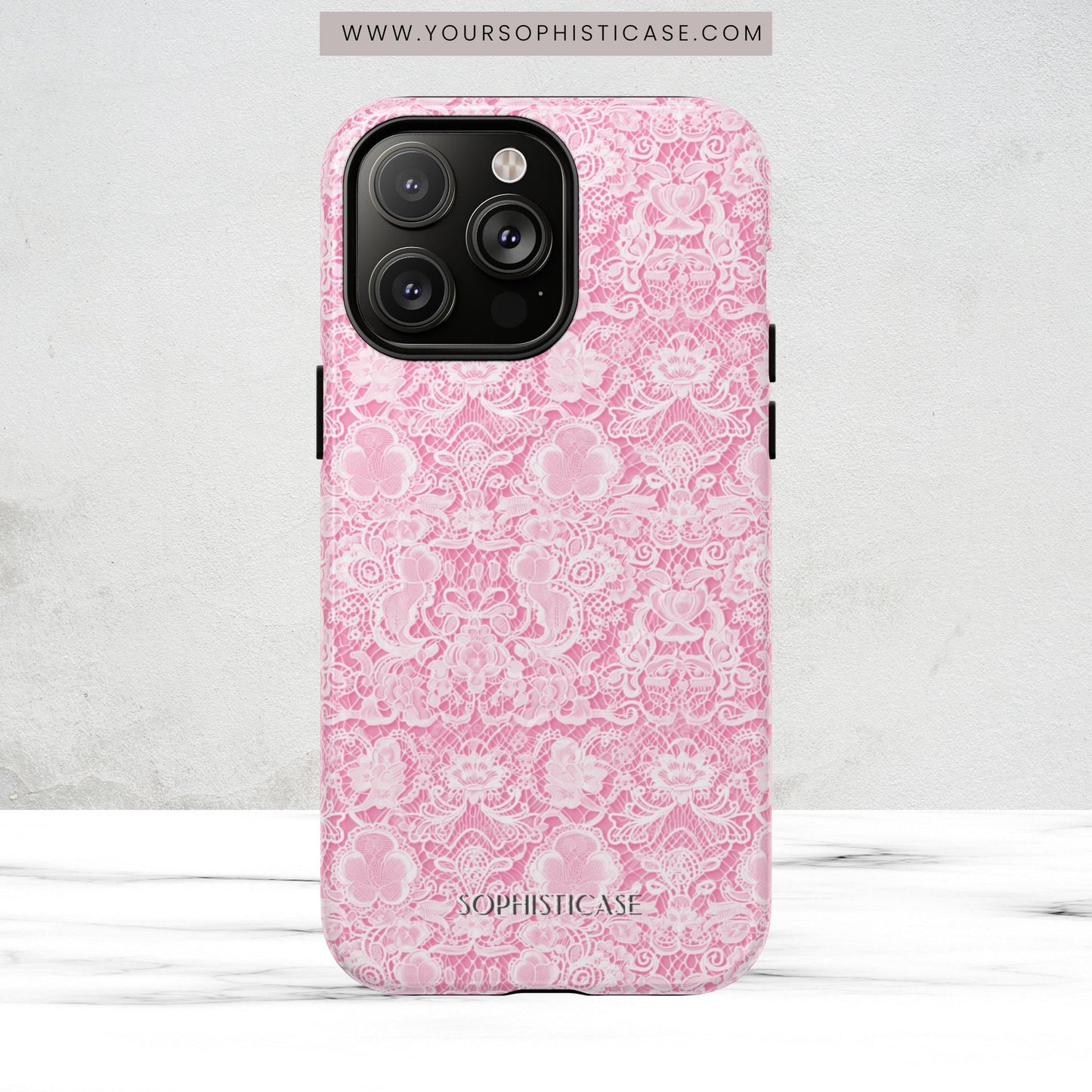Luxe Lace in Pink - Magsafe Case