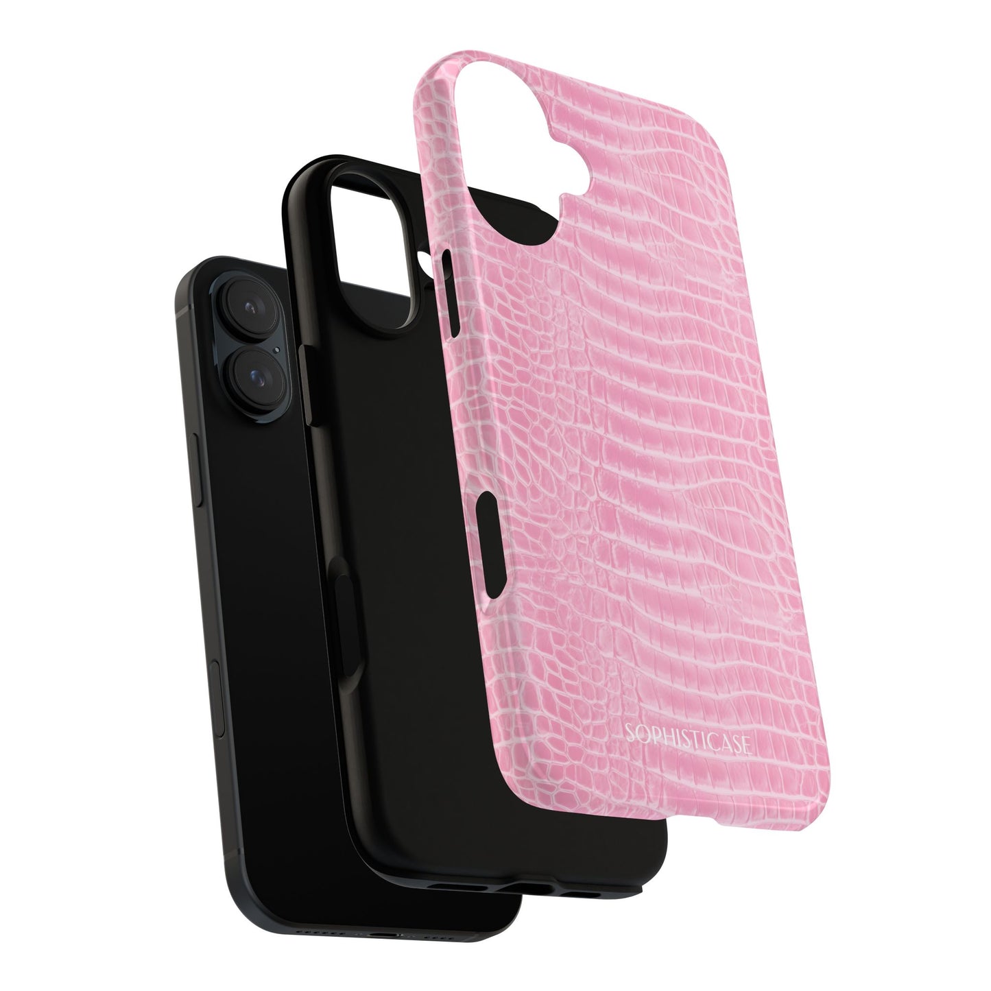 Luxe Leather in Pink - iPhone Case