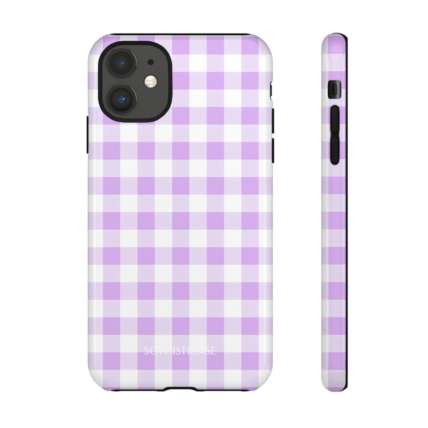 Gingham in Purple - iPhone Magsafe Case