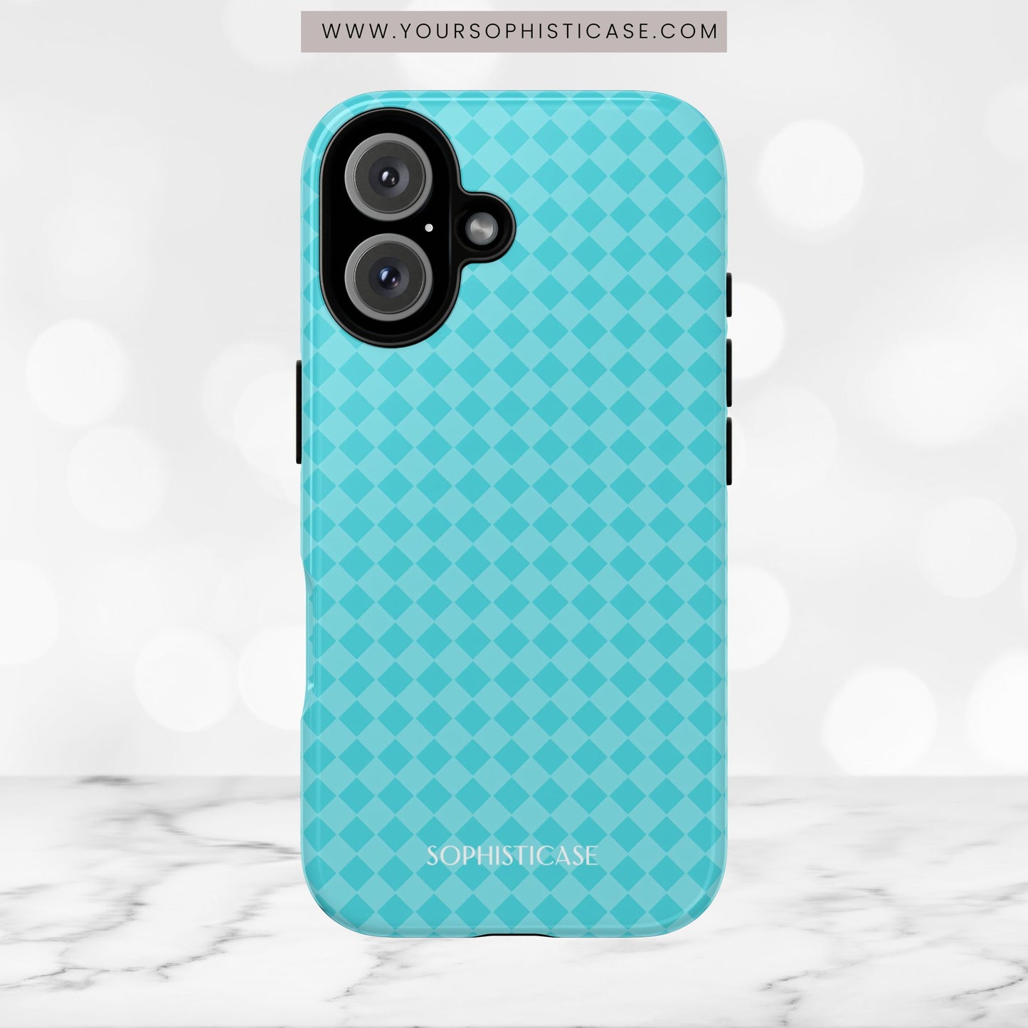 Diamond Diva in Aqua - iPhone Case