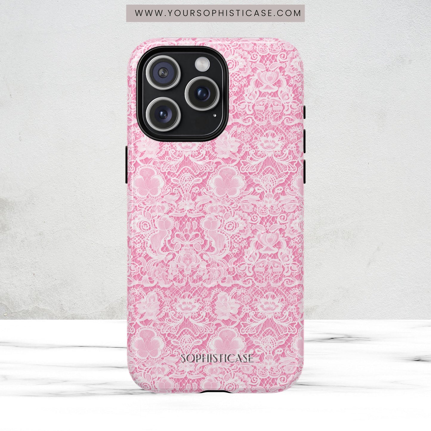 Luxe Lace in Pink - Magsafe Case