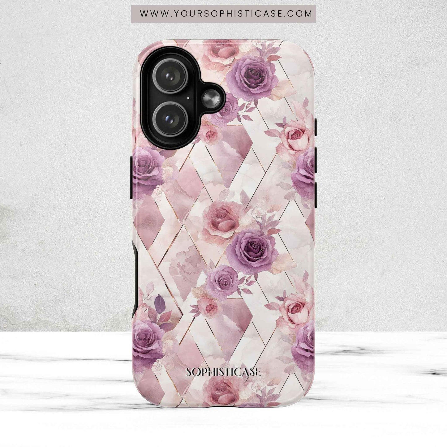 Royal Floral in Mauve Rose - iPhone Magsafe Case