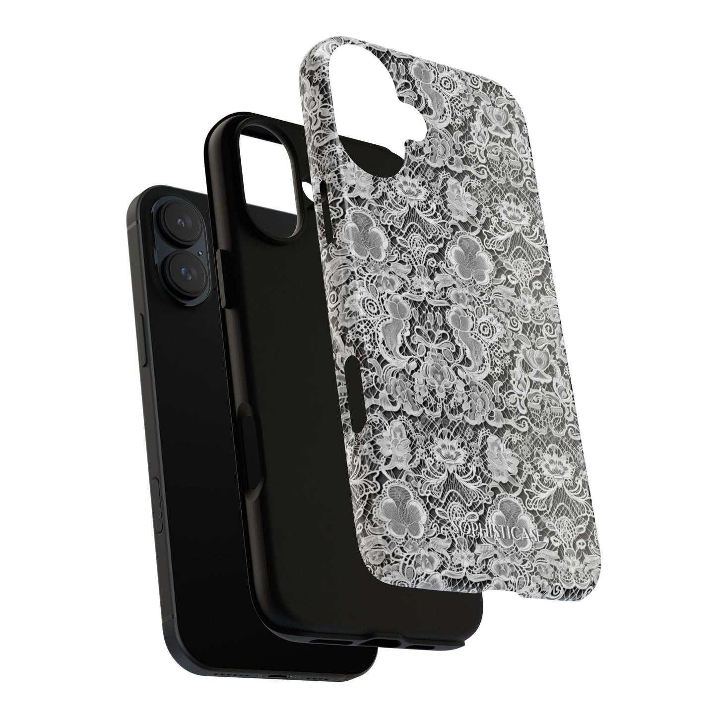 Luxe Lace in Black - Tough Phone Case