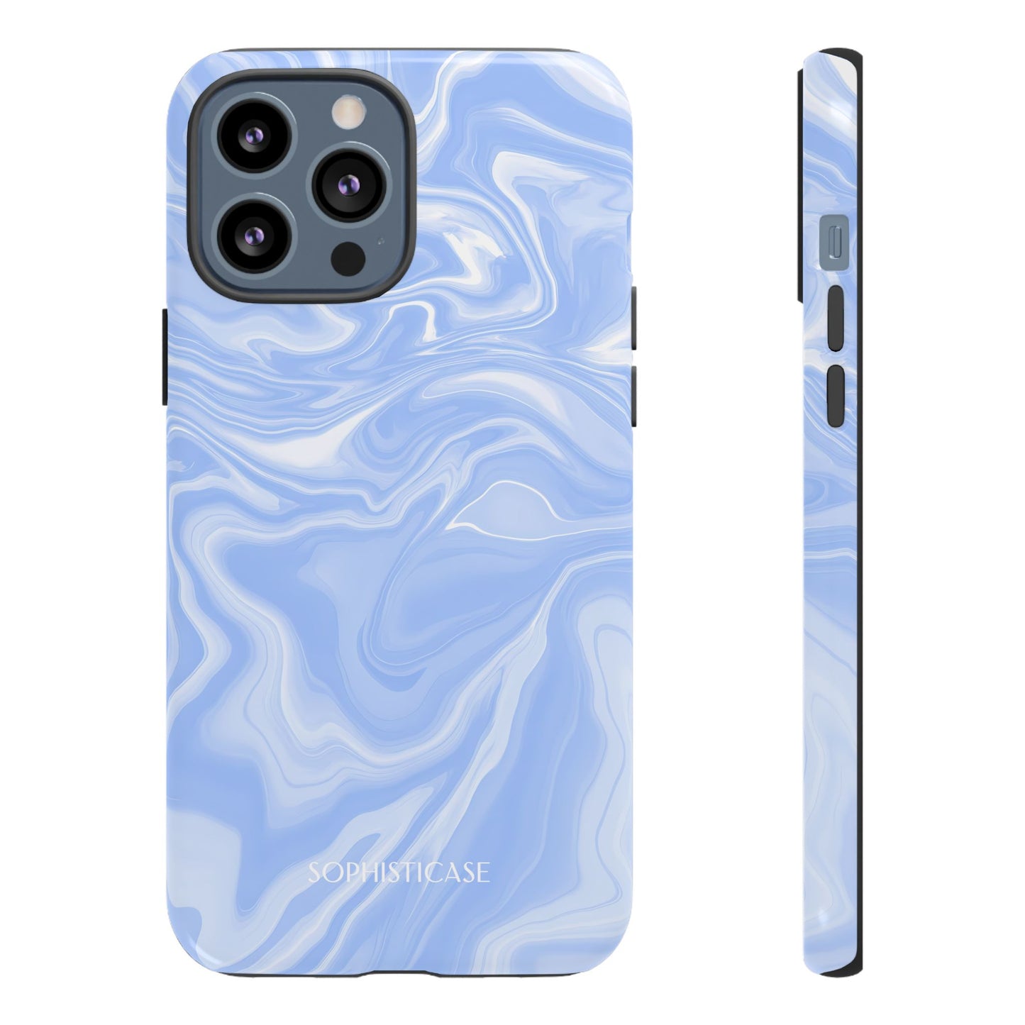 Liquid Dreams in Smoke Blue - iPhone Case