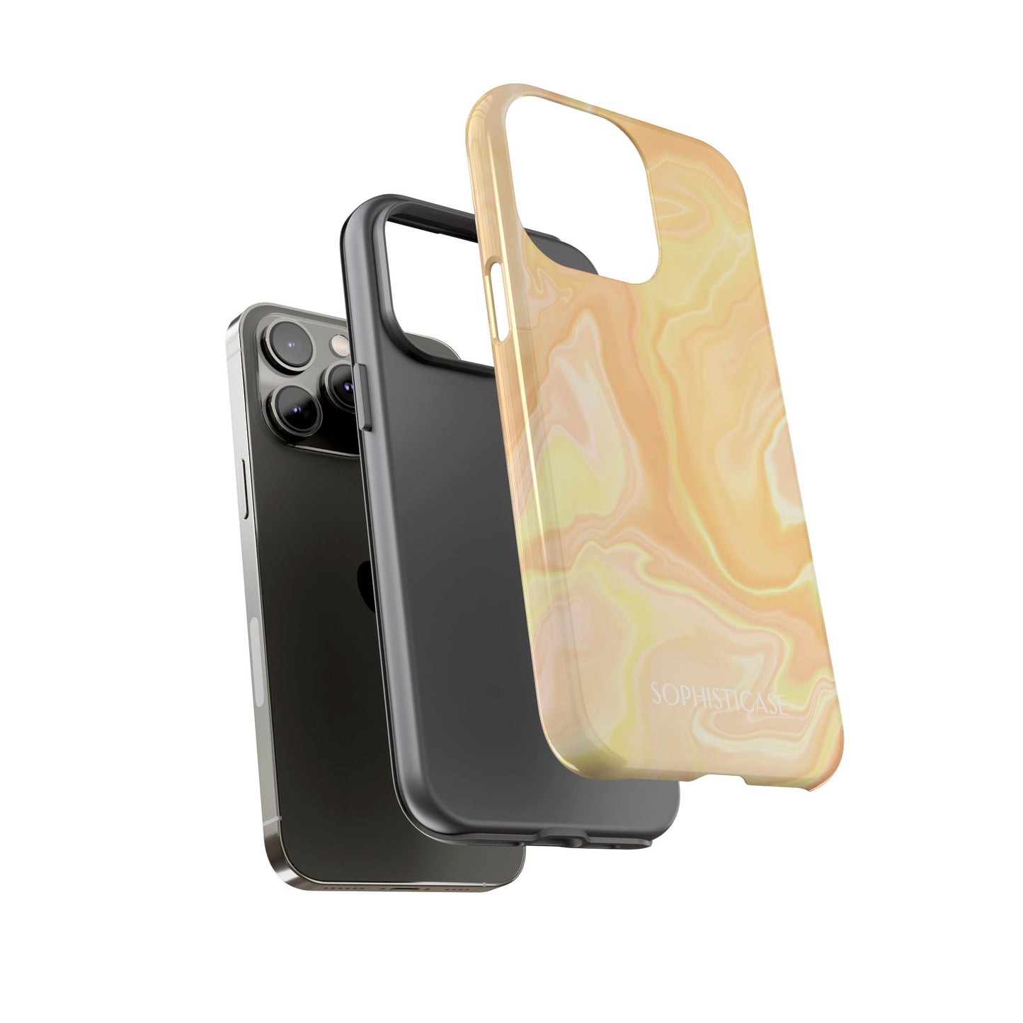 Liquid Magic in Yellow Haze - Protective Phone Case for iPhone